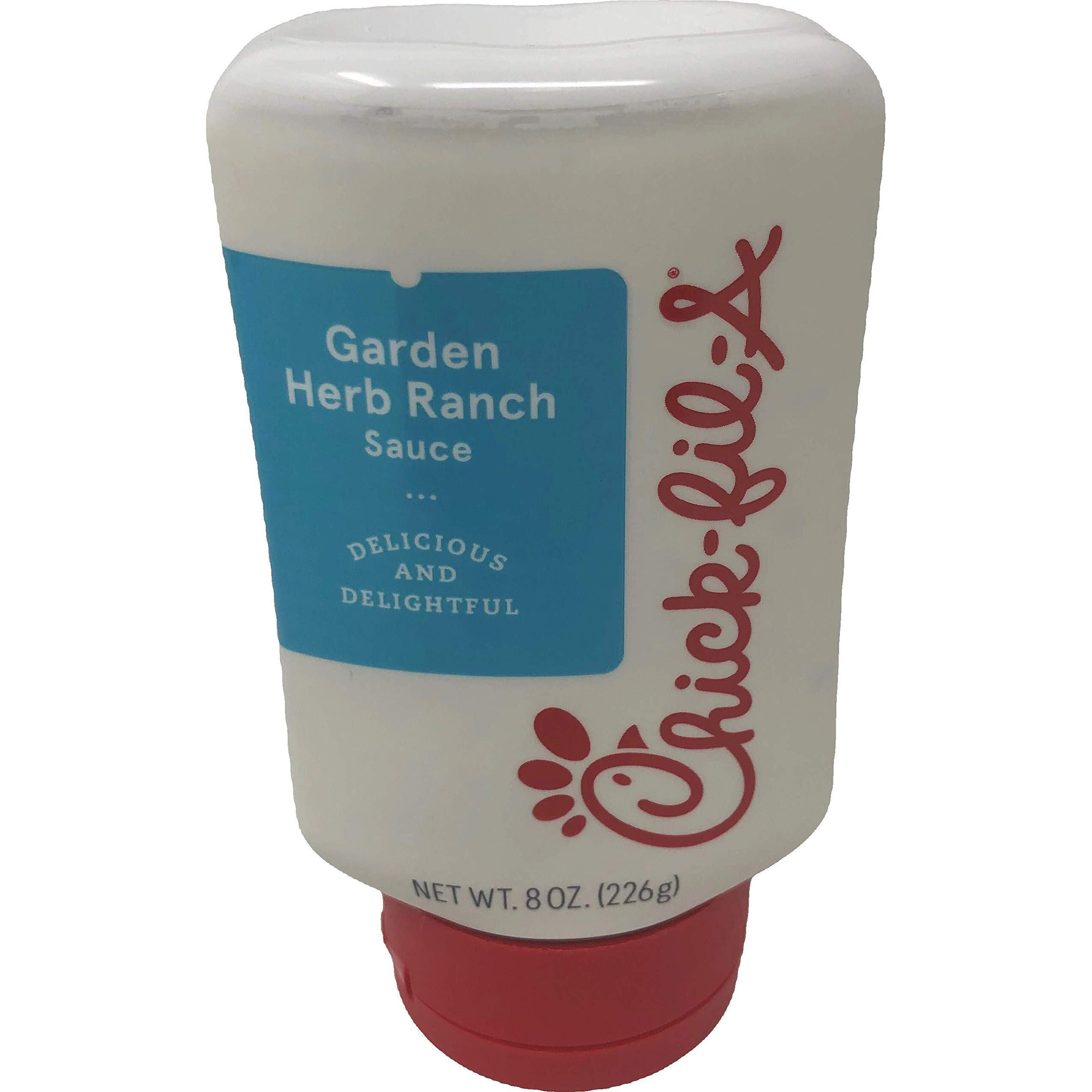 Chick-Fil-A Sauce 8 Oz. Squeeze Bottle - Resealable Container For Dipping, Drizzling, And Marinades (Garlic Herb Ranch)