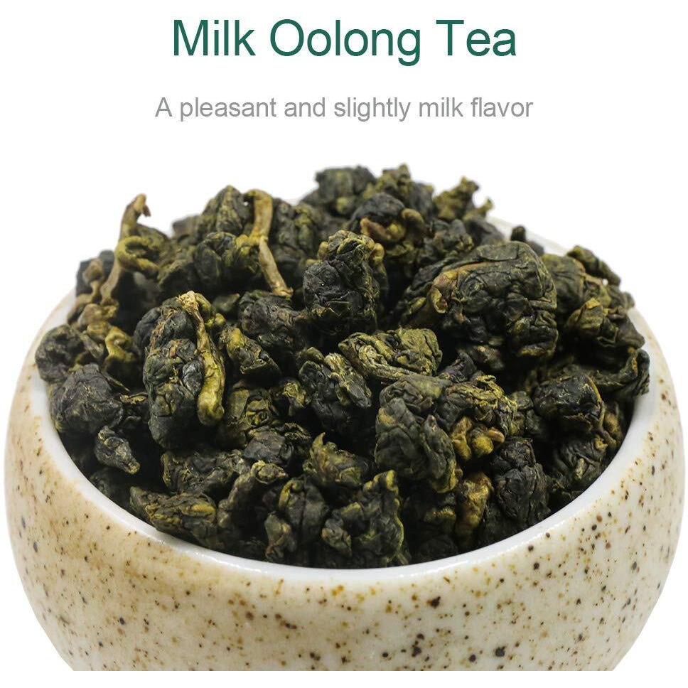 Fullchea - Milk Oolong Tea - Oolong Tea Loose Leaf - Taiwan High Mountain Tea Jin Xuan Milk Oolong - Naturally Milky And Silky Aroma - Health Tea - 4Oz / 113G