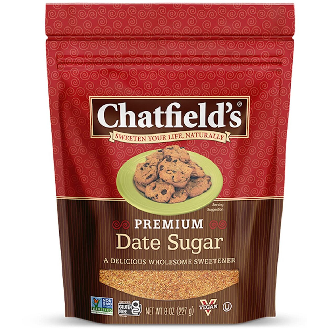 Chatfield's Granulated Date Sugar Raw - Sugar Substitute For Kosher, Vegan And Gluten Free (Pack Of 1)