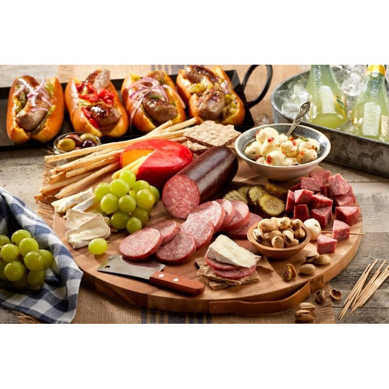 Johnsonville Garlic Summer Sausage 1/20Oz, Great For Charcuterie And Cheese, Good Source Of Protein