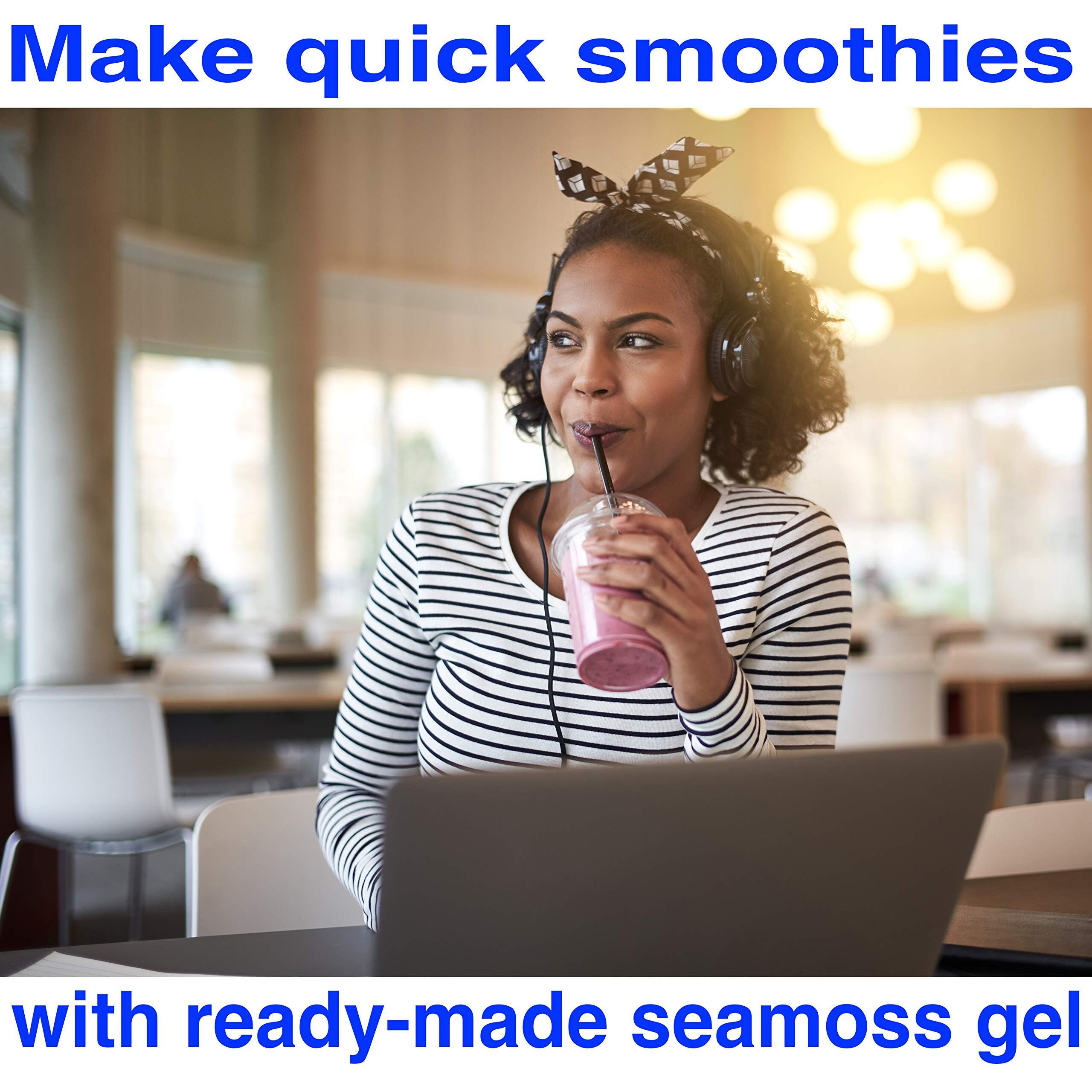 Premium Irish Sea Moss Gel (27.00 Oz) | Wildcrafted | Non Gmo | 100% Natural | Vegan | Ready To Use | Squeezable Pouch | Perfect For Culinary Use - Smoothies And Desserts | Agar