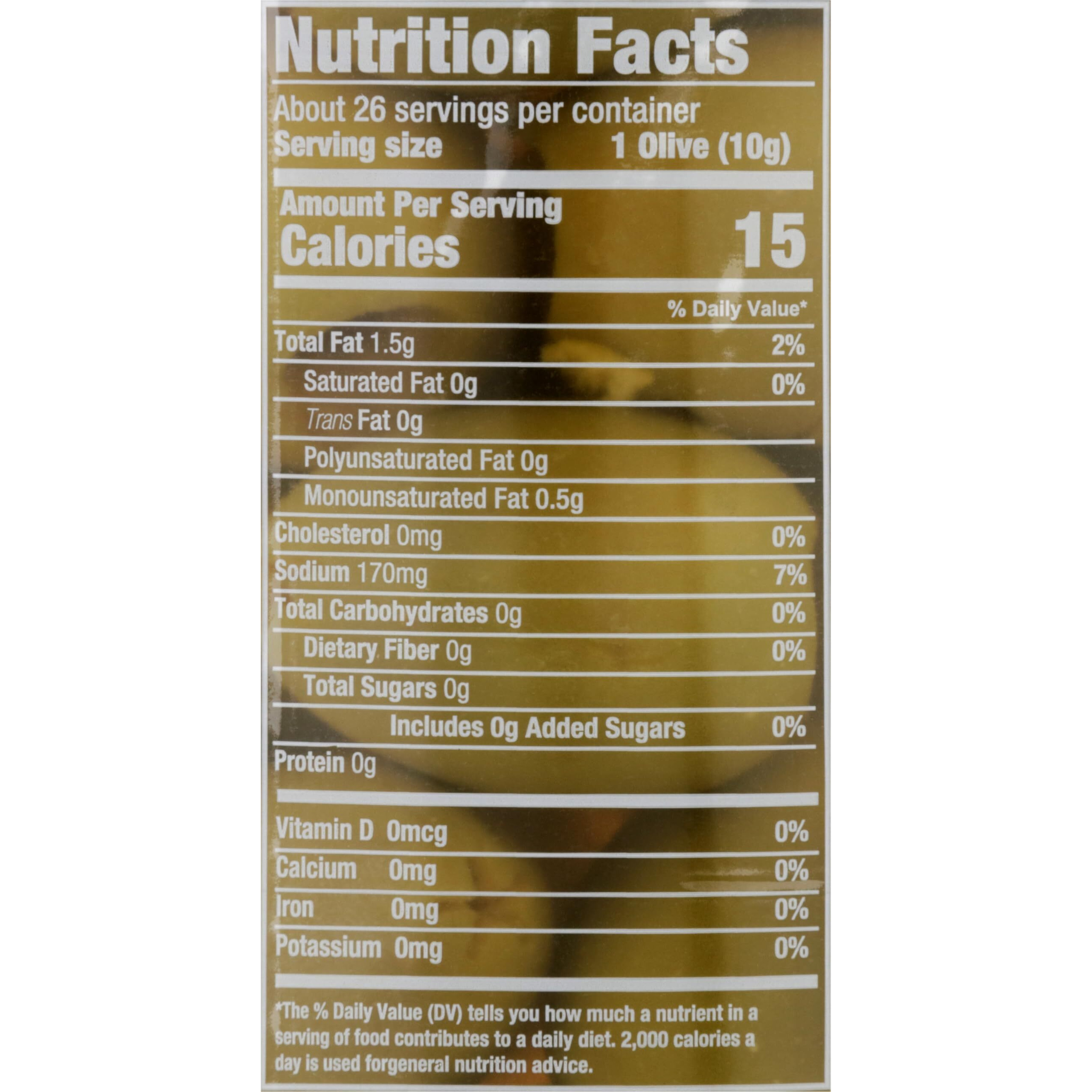 Mario Camacho Foods Pitted Queen Party Colossal Olives, 9 Ounce