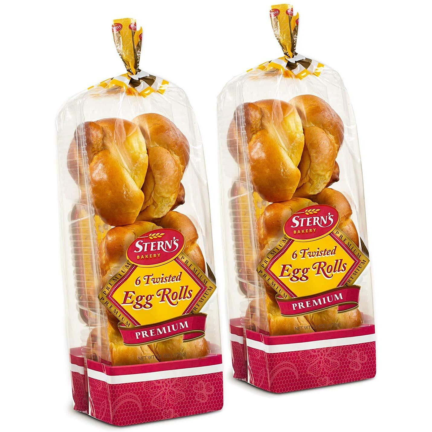 Kosher Braided Challah Rolls | Traditional, Fresh & Delicious | Great For Shabbat Or Any Holiday | Kosher, Dairy & Nut Free | 2-13 Oz Packs With 6 Challah Rolls Included Per Pack | Stern's Bakery