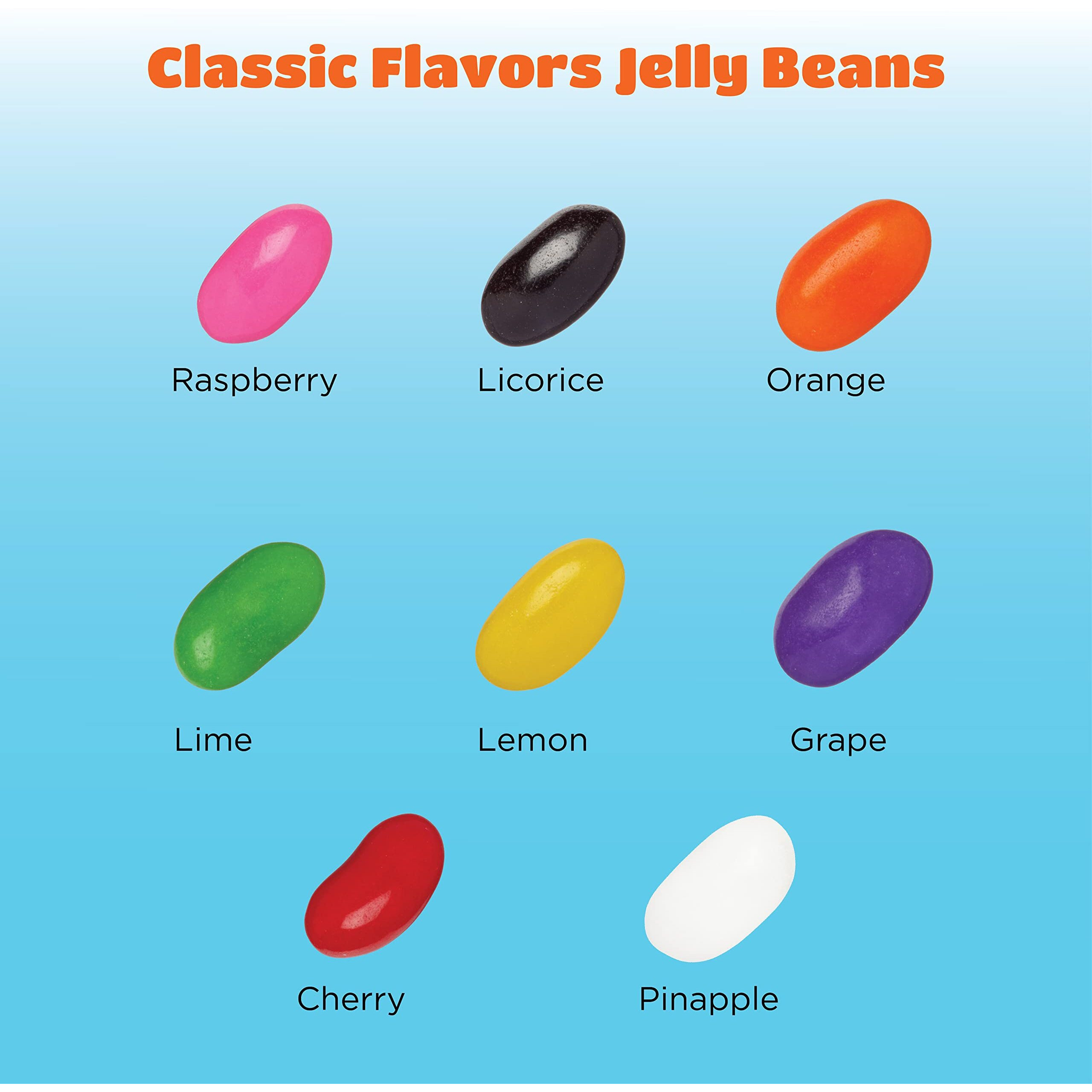 Jelly Beans Candy, Assorted Fruit And Licorice Flavors, Bulk Pack 3 Pounds