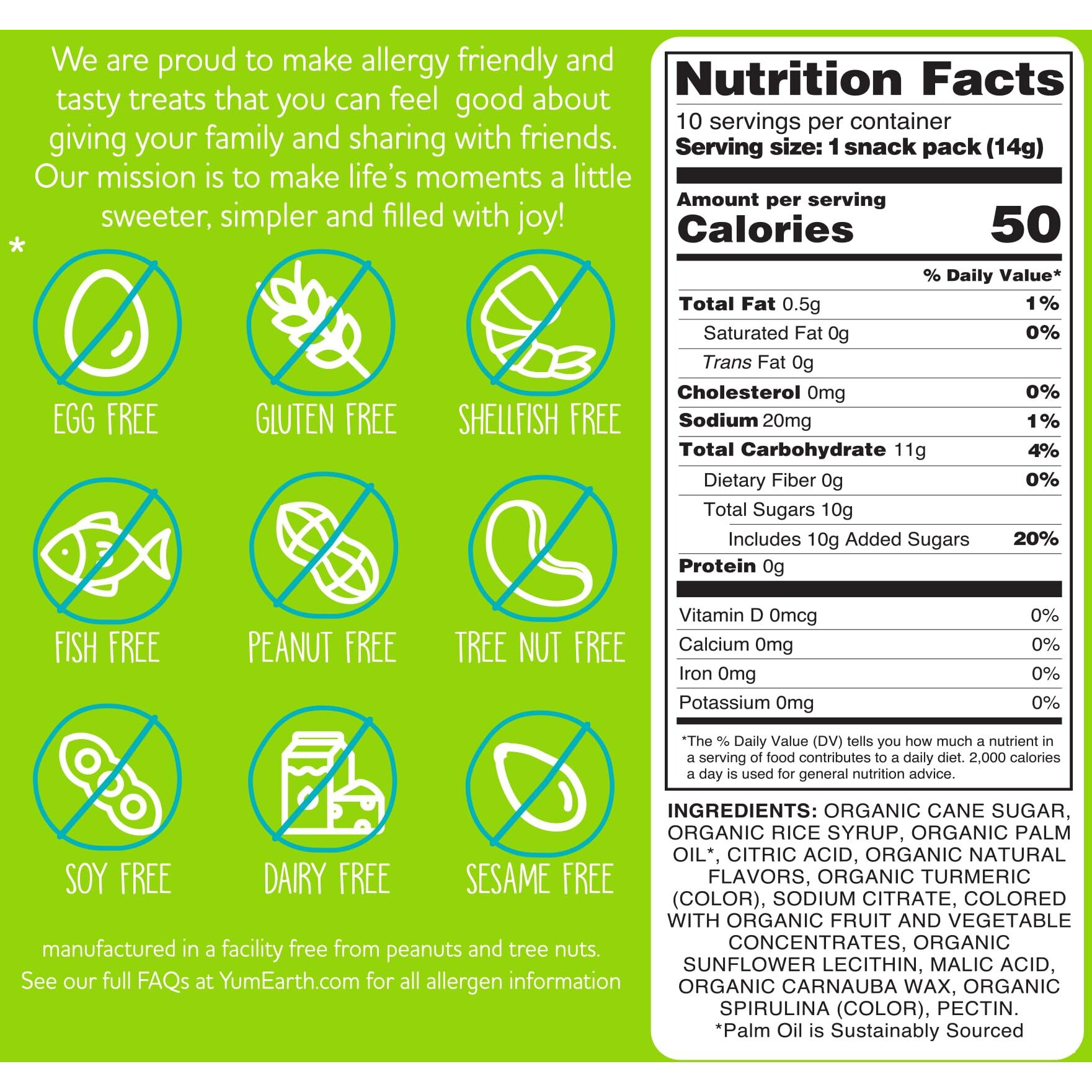 Yumearth Organic Sour Giggles Chewy Candy - Allergy Friendly (Top 9 Free), No Artificial Dyes Or Flavors, Non Gmo, Gluten Free, Vegan - Individually Wrapped Sour Snack Packs - 0.5 Ounce (Pack Of 120)