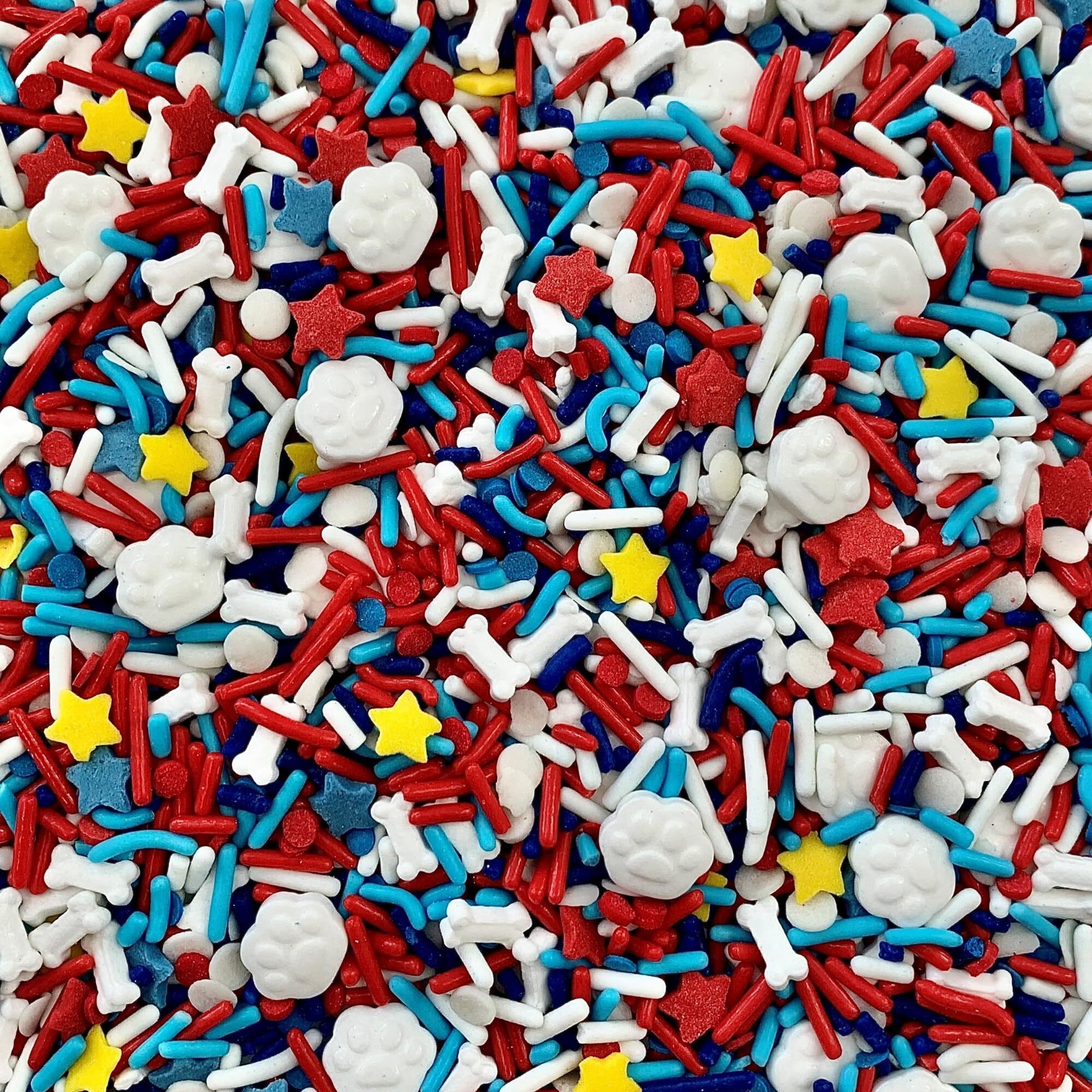Cool Mom Sprinkles Chase And Marshal Sprinkles (4 Oz.) - Paw Patrol Birthday Themed Sprinkles For Decorating Cakes, Cupcakes, Cookies & Desserts - Mixed In The Usa/Gluten-Free
