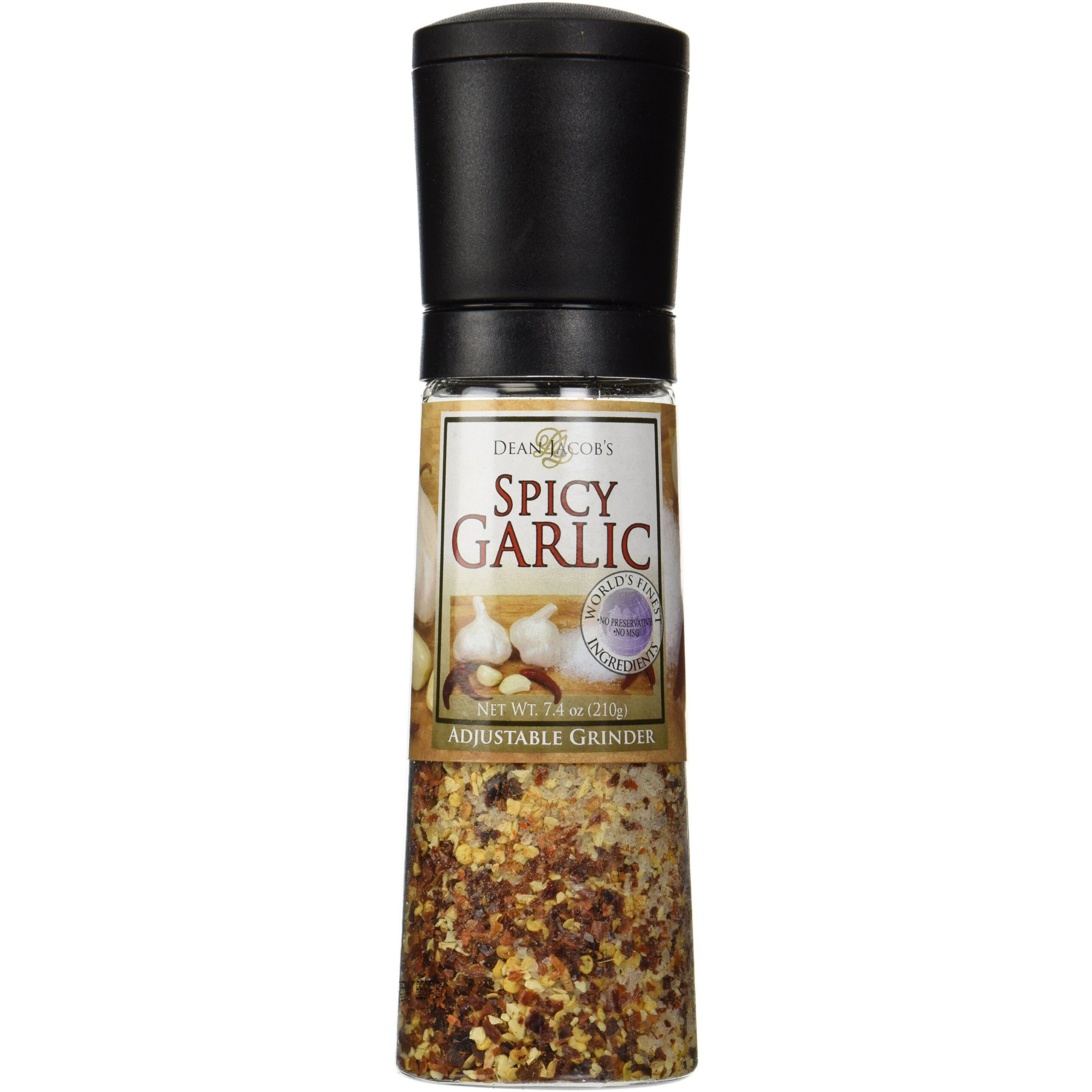 Dean Jacobs Grinder Spicy Garlic , 7.4-Ounce