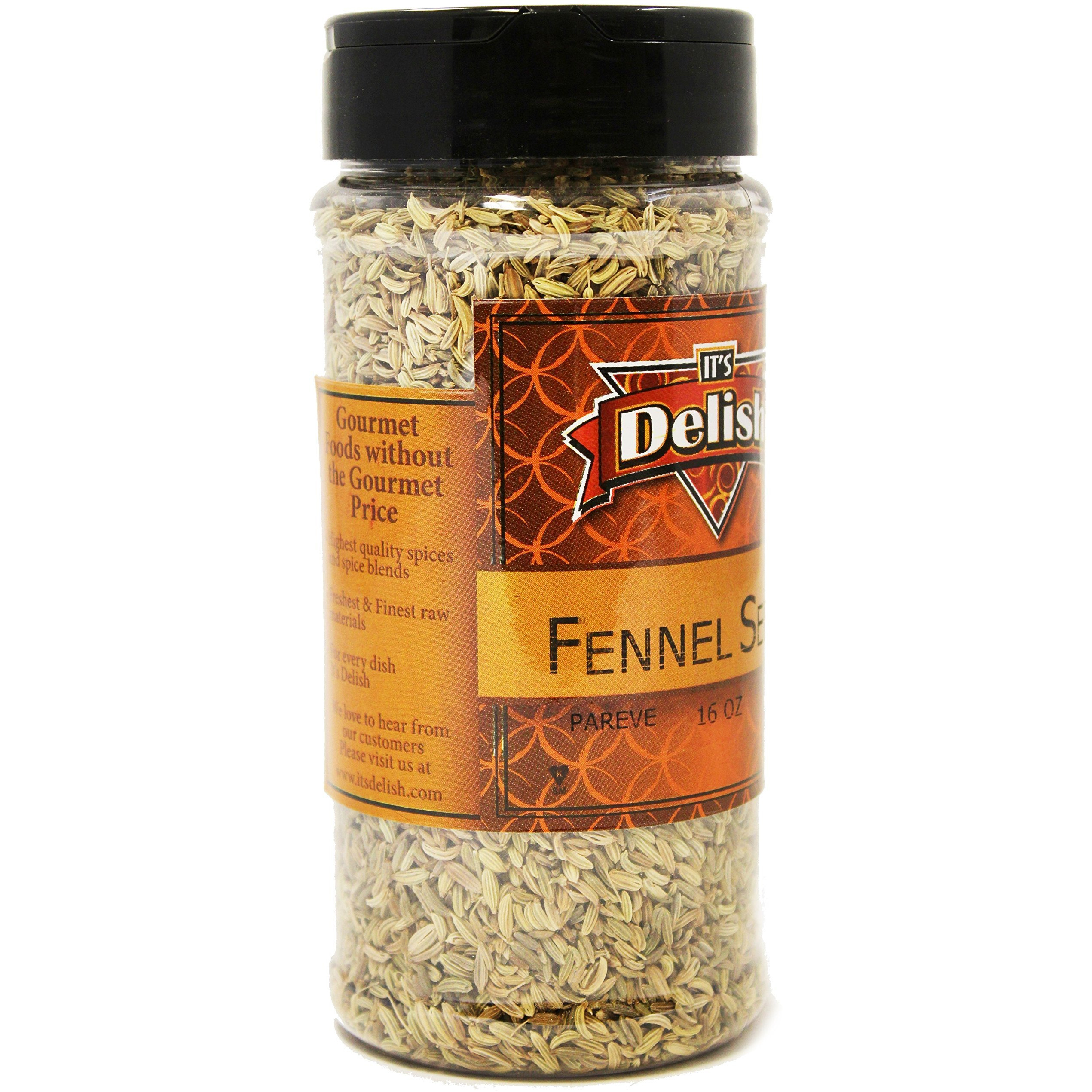 Fennel Seeds All Natural By Its Delish, Medium Jar