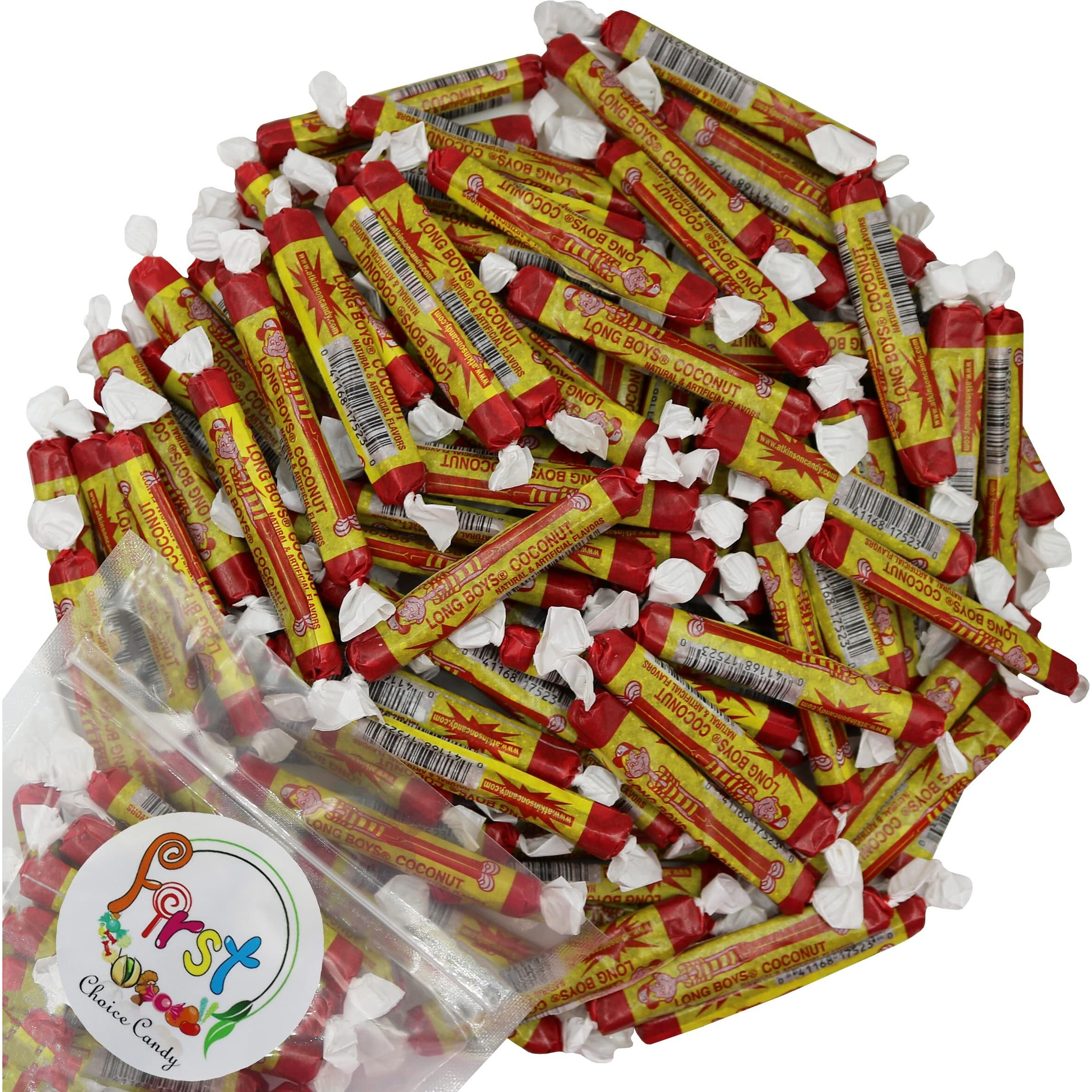Firstchoicecandy Long Boys Coconut Caramel Bulk Candy, 5 Pound