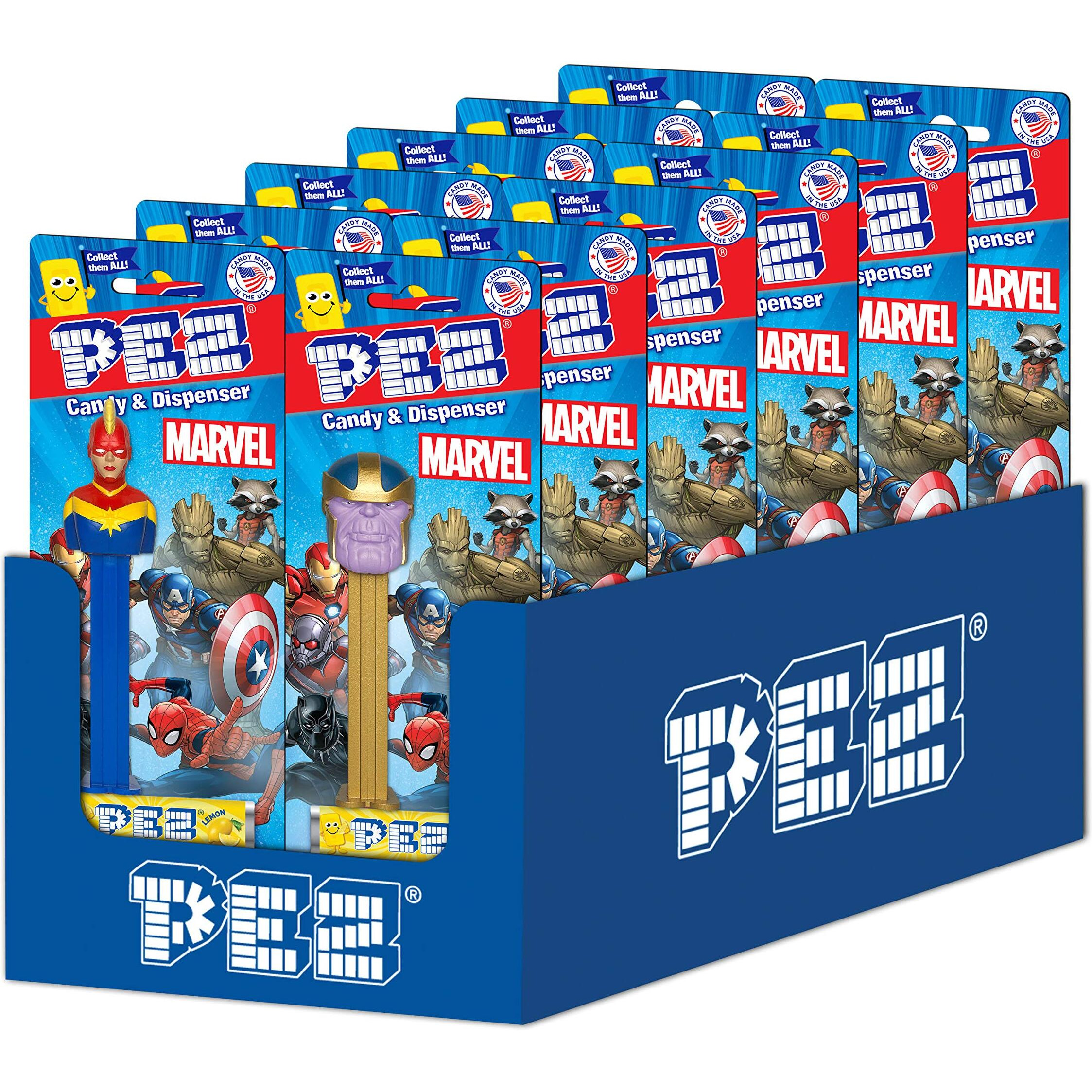 Marvel Superheroes Pez Dispensers (Pack Of 12)