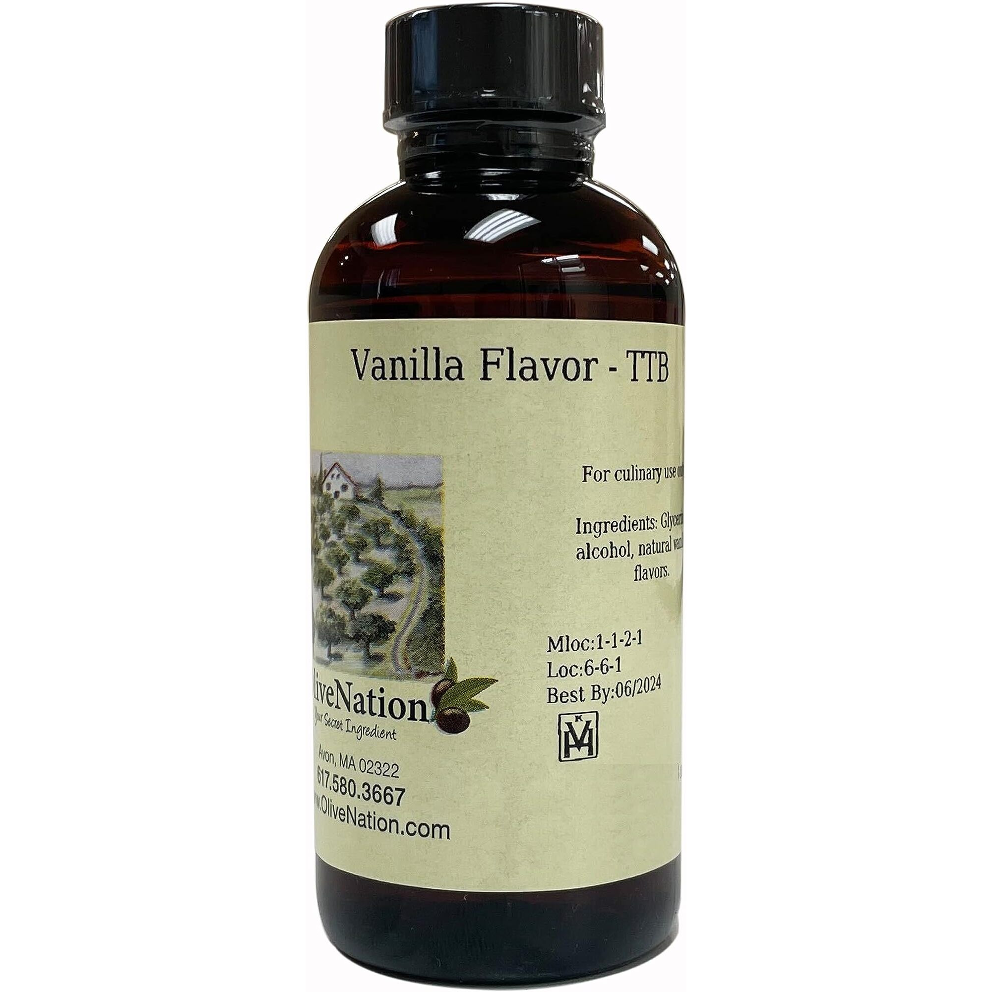 Concentrated Vanilla Flavor Ttb - Ttb-Approved Concentrated Vanilla For Brewing - Baking - Cooking - Non-Gmo - Kosher - Vegan - 8 Oz