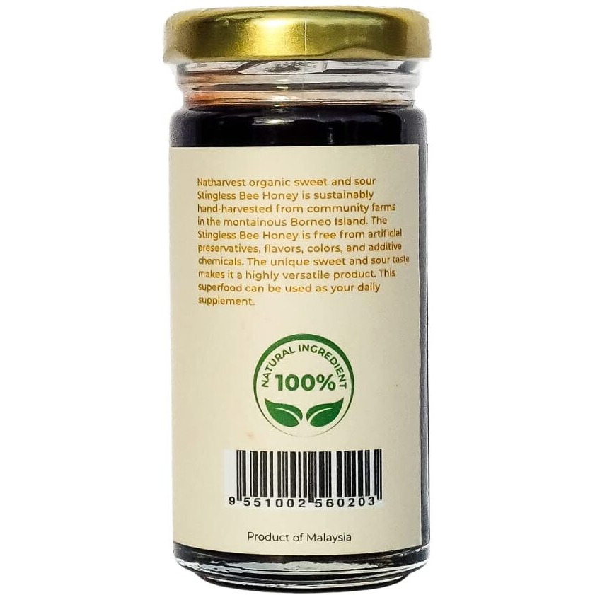 Stingless Bee Honey, Sweet And Sour Meliponini. Contains Low Glycemic Trehalulose, No Sucrose, 2.35 Fl Oz (100 Grams)