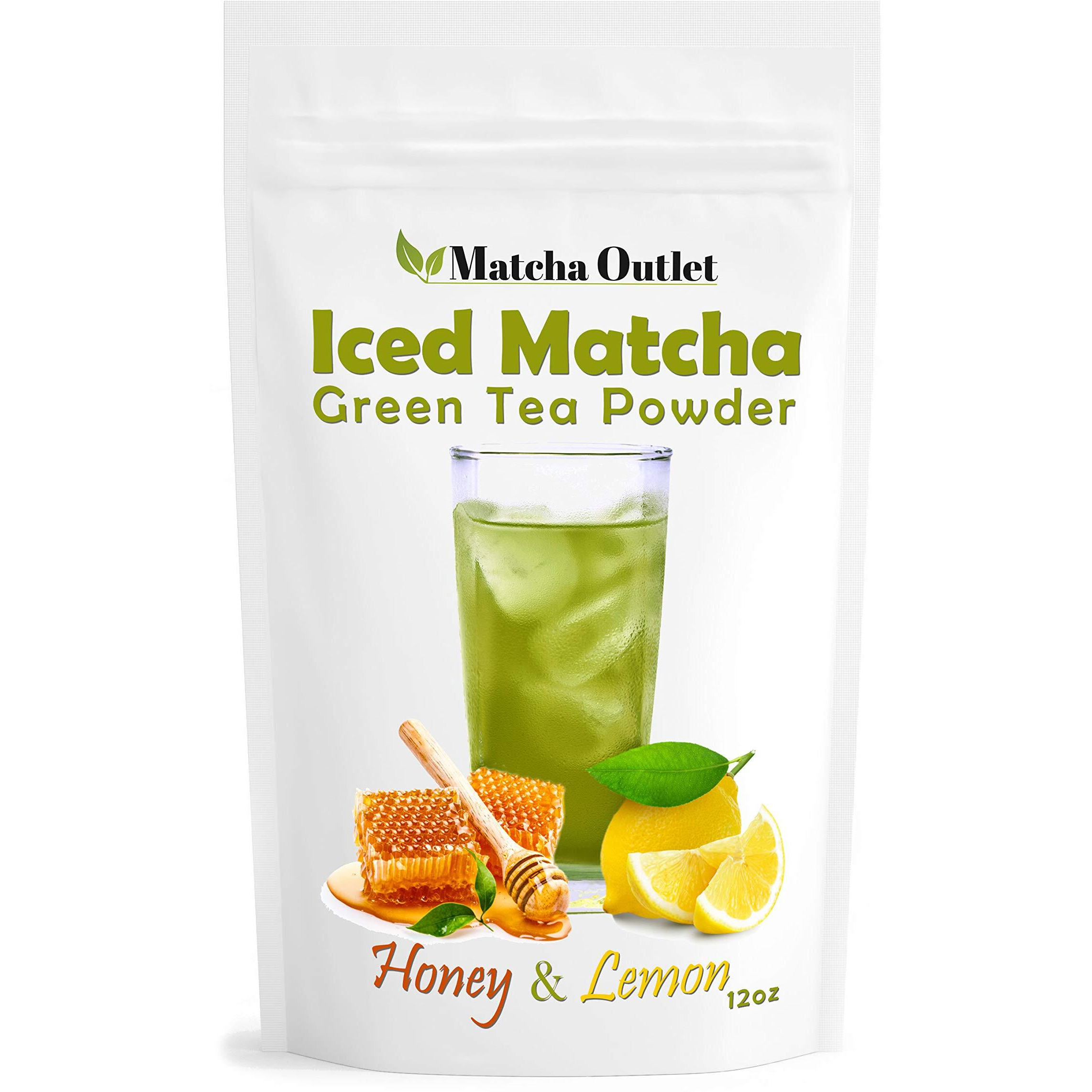 Matcha Lemonade Green Tea - 12Oz, All Natural, Made With Ceremonial Japanese Matcha, Honey, And Lemon Powder