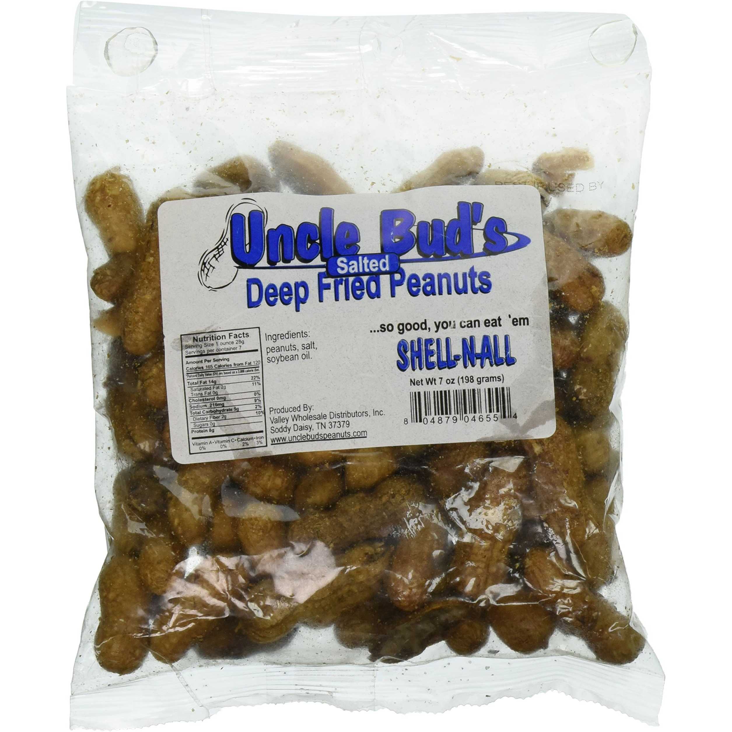 Salted Deep Fried Peanuts -Eat 'Em Shell-N-All 7 Oz