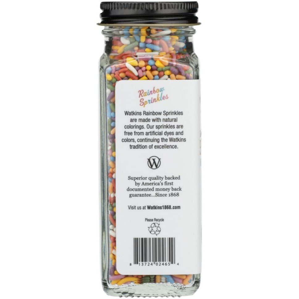 Watkins Rainbow Decorating Sprinkles, 3.4 Ounce Jar, 3-Pack