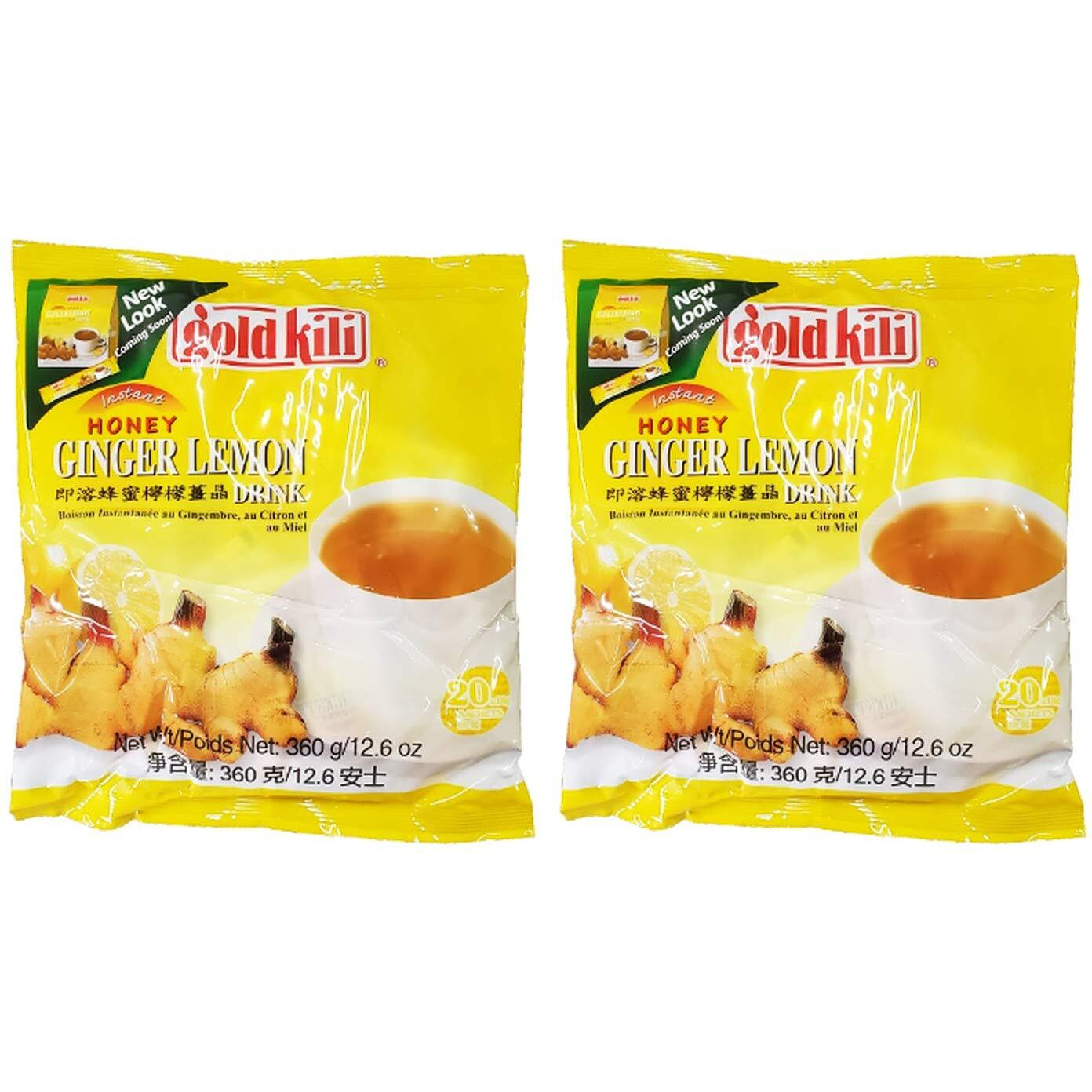 Gold Kili Instant Honey Ginger Lemon Drink (2 Pack, Total Of 720G)