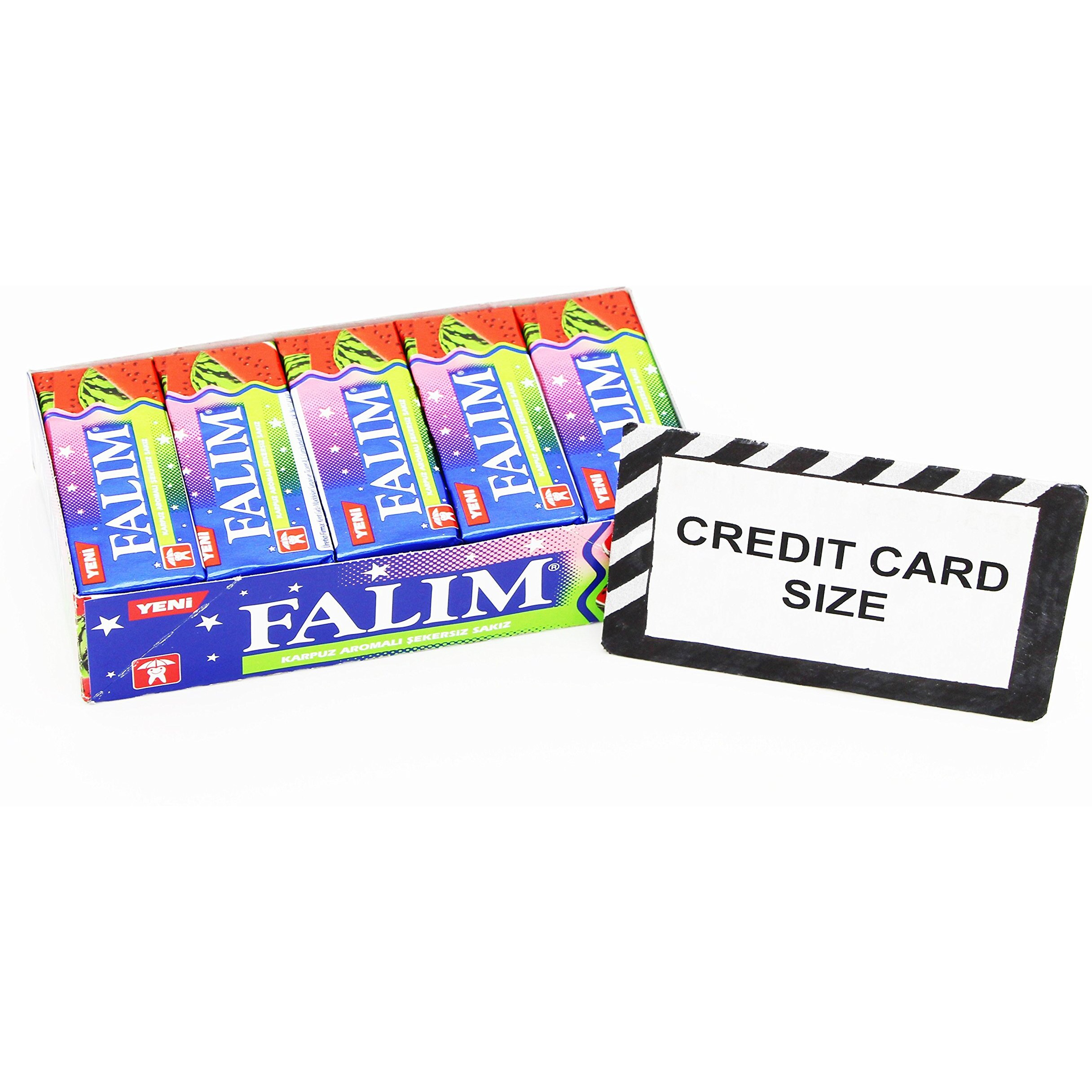 Falim Sugarless Plain Gum Watermelon Flavored, (20 Pack (100 Pieces))