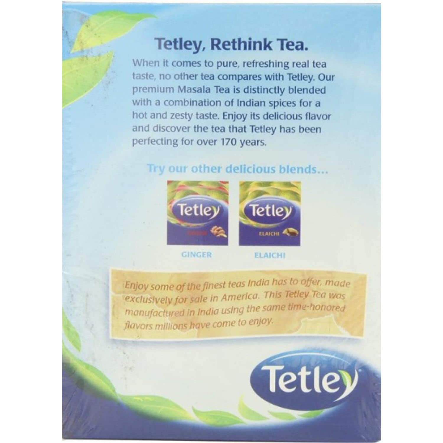 Tetley Tea, Masala, 72 Count Tea Bag