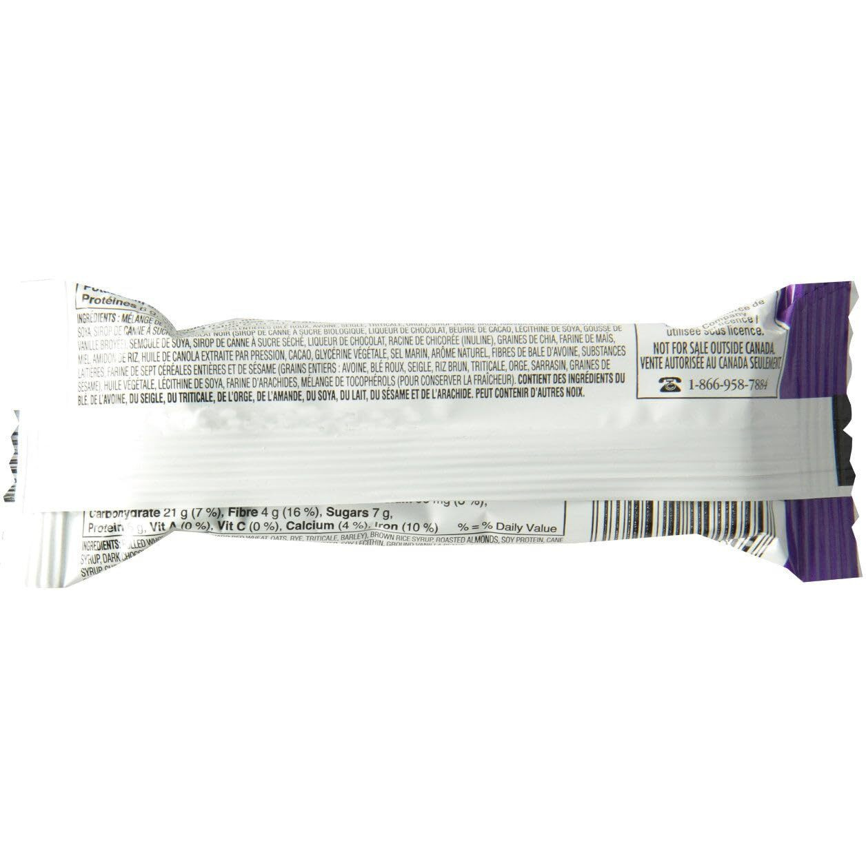 Kashi Chia Granola Chocolate Almond And Sea Salt, 5Ct, 175G/6.17Oz (Canadian)