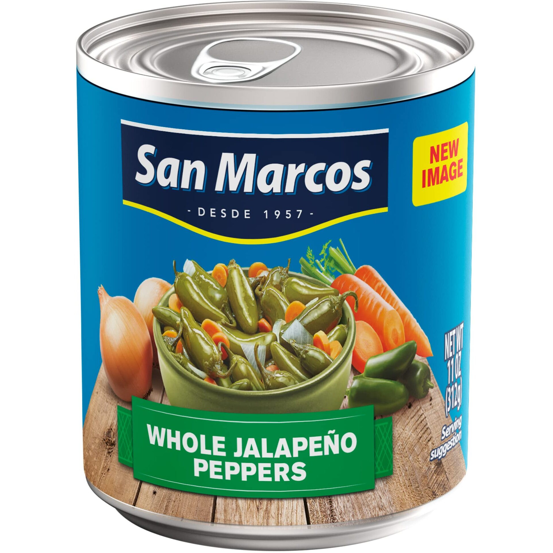 San Marcos Whole Jalapeno, 11 Oz (Pack Of 12)