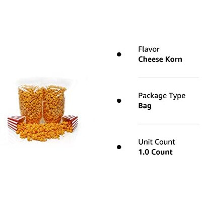 Popn Popcorn Cheddar Cheese Pop Corn - 24 Oz Cheesy Pop Corn Flavored Snacks For Movie Night Or Family Picnic - Freshly-Popped And In A Resealable Bag