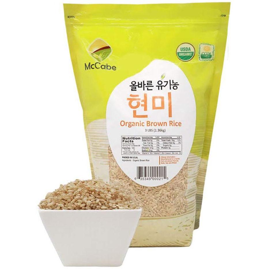 Mccabe Organic Brown Rice - Brown Rice Organic | Rich With Fiber & Minerals | Usda And Ccof Certified | Product Of Usa | 3Lbs