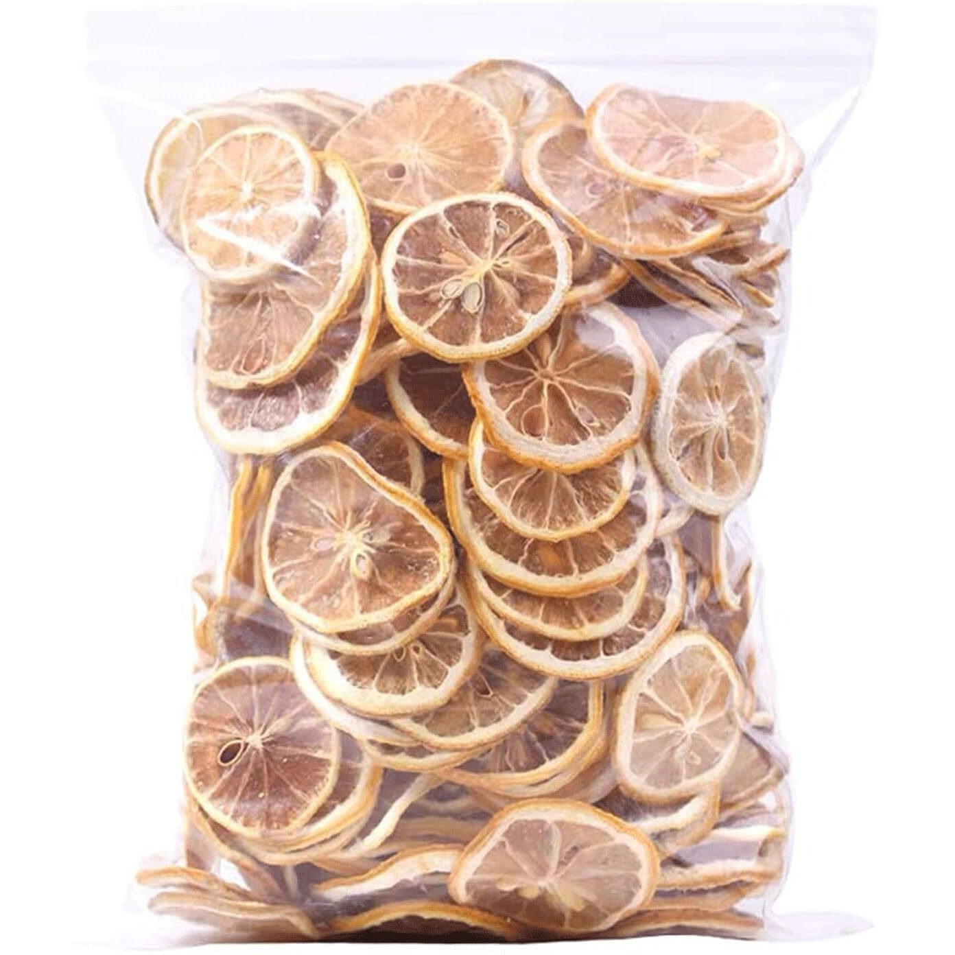 Mkostlich Dried Lemon Slices Bulk, Sour Sweet And Refreshing Citrus Fruit Tea, Natural Dehydrated Lemon Slices For Cocktails Garnish/Tea/Baking, No Sugar Added(250G/8.81Oz)