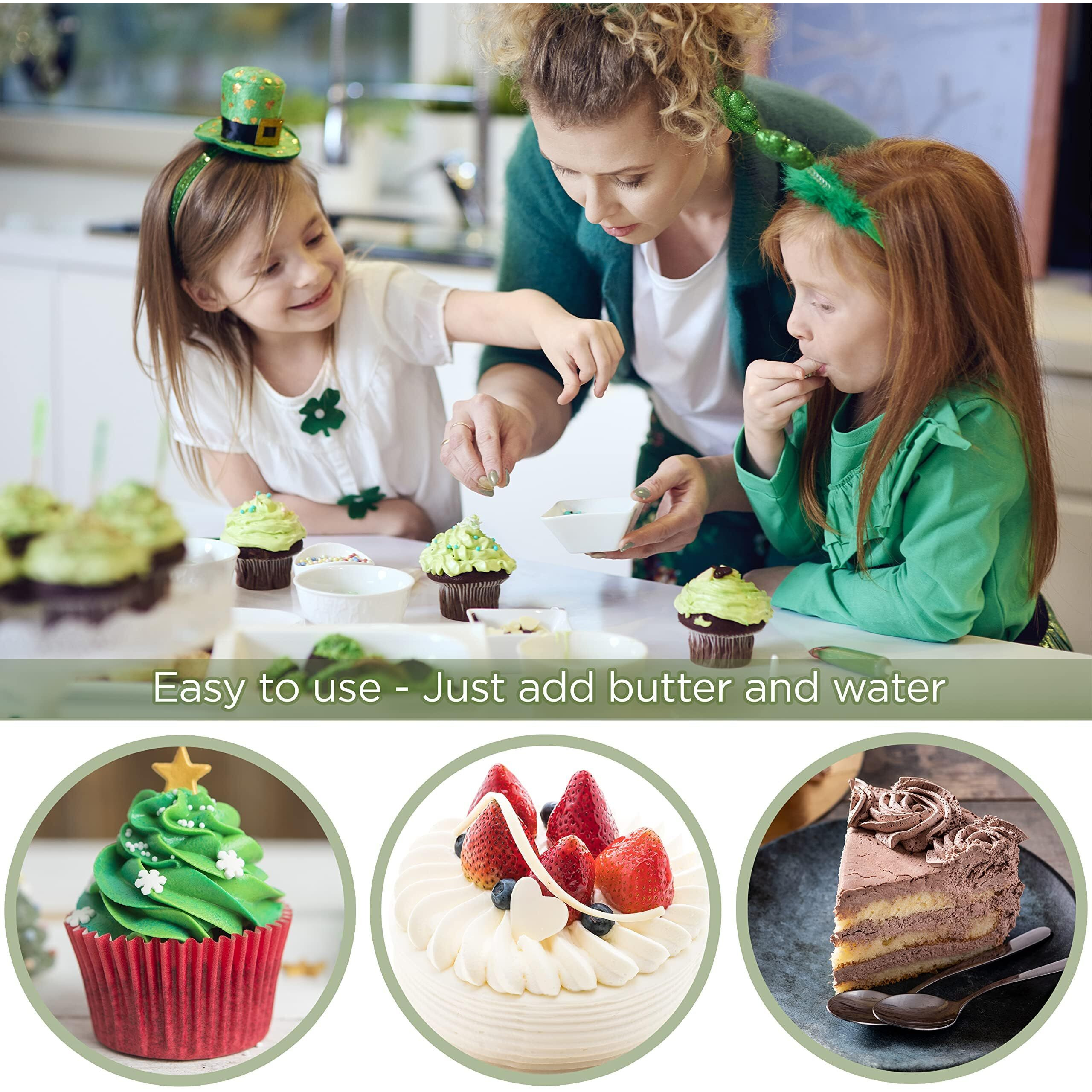 Bakerpan Buttercream Frosting For Cake Decorating, Buttercream Icing Mix For Cupcakes And Cakes, Vanilla Frosting Mix - 1 Pound (Made In Usa)