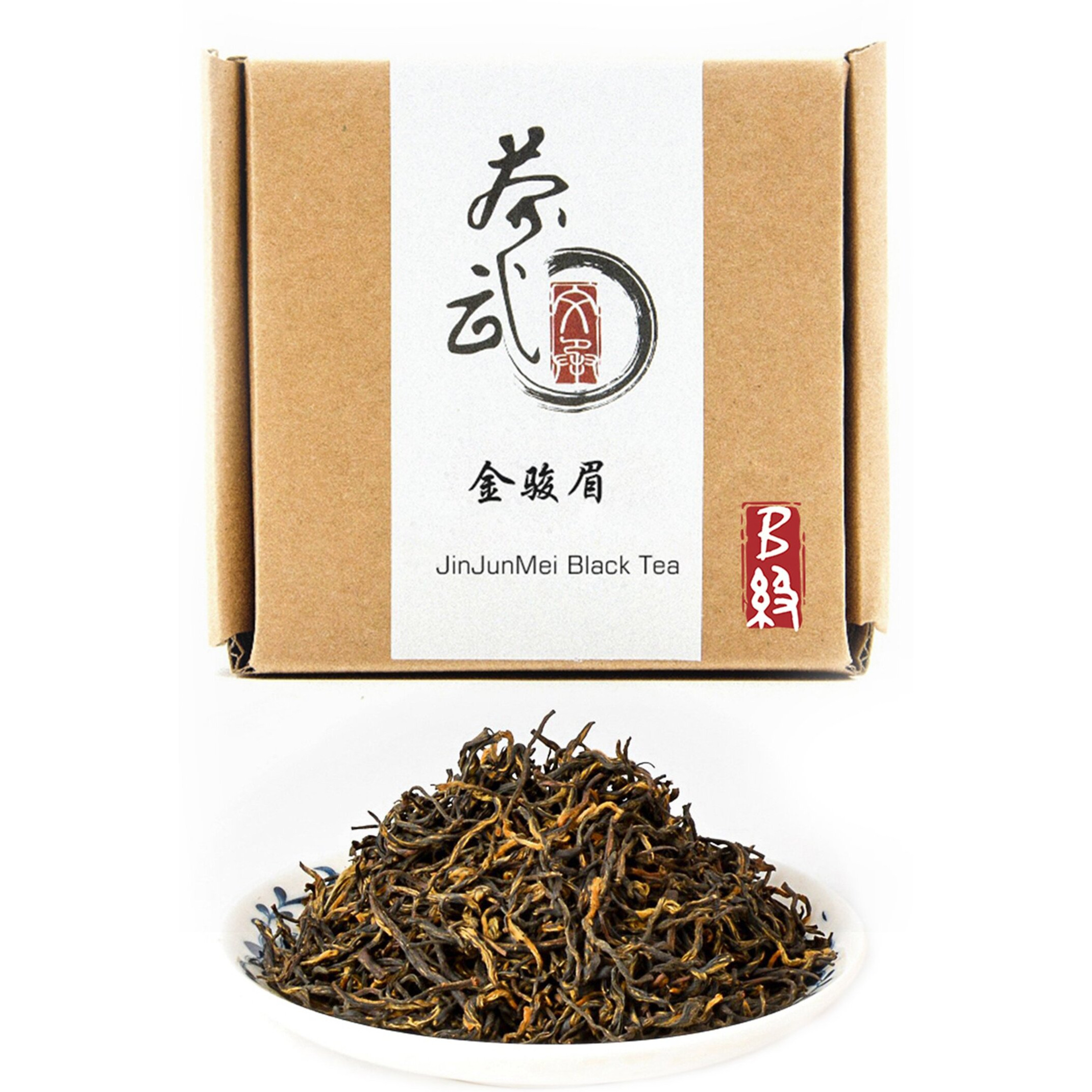 Chawuwarmsun [B] Jinjunmei Black Tea3.5Oz/100G,Chinese Loose Leaf Tea,Wuyi Mountain,Fujian China