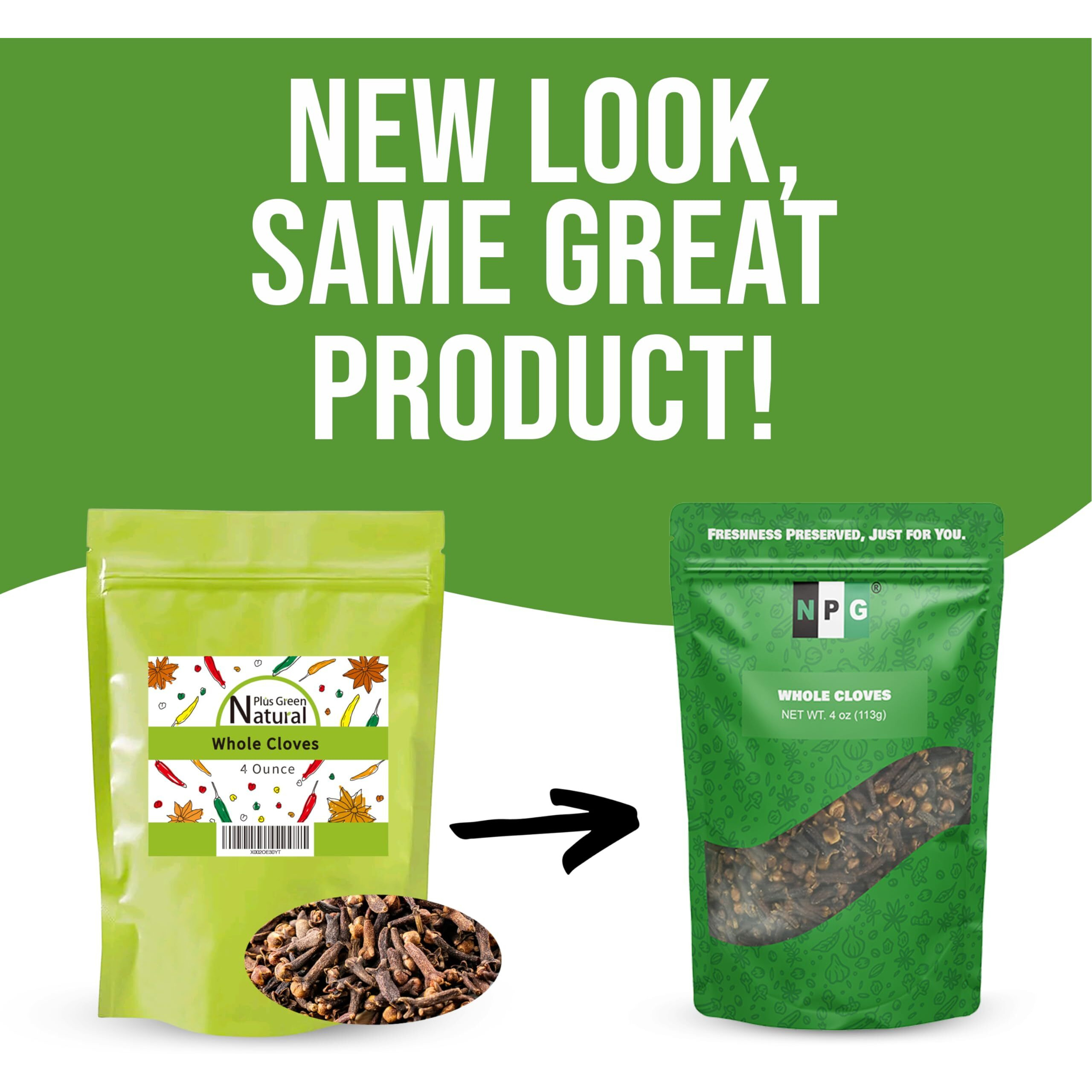 Npg Premium Whole Cloves Buds 4 Ounces, Strong Aroma And Flavor Cloves For Tea, Potpourri, Baking, Pomander Balls, Meats, And Pumpkin Spices, Gluten Free Non Gmo Non Irradiated