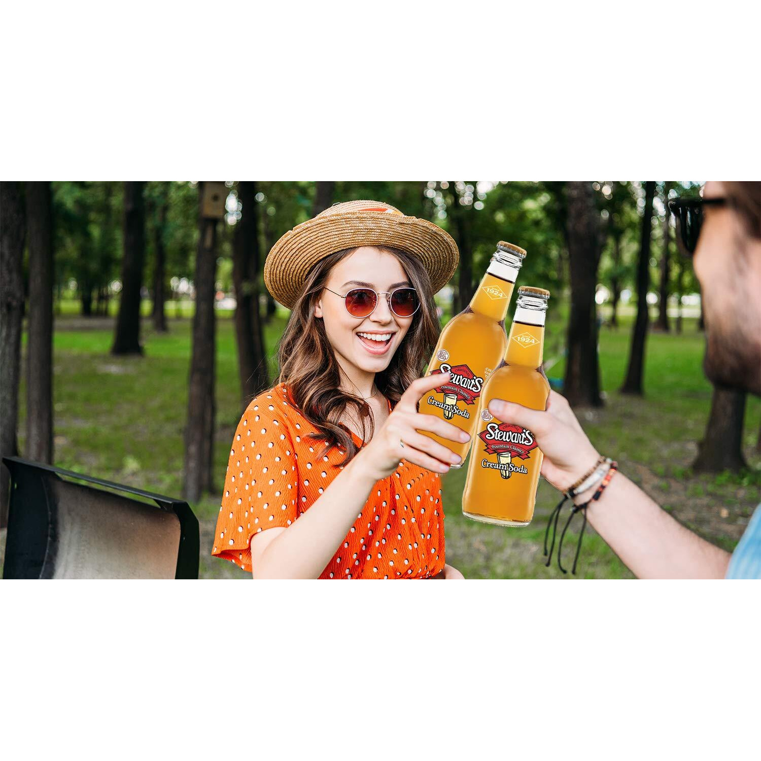 Stewart's Cream Soda, 12 Fl Oz (24 Glass Bottles)