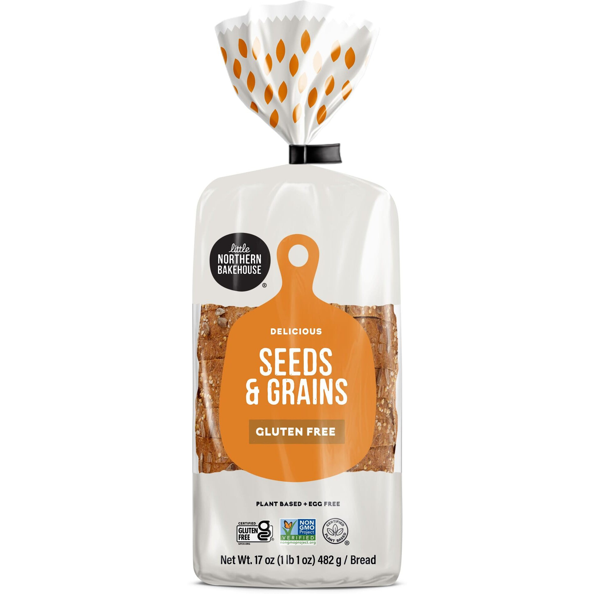 Little Northern Bakehouse Seeds & Grains Gluten Free Bread, Non-Gmo And Allergy-Friendly Sliced Bread (4 Pack, 17 Oz. Each)