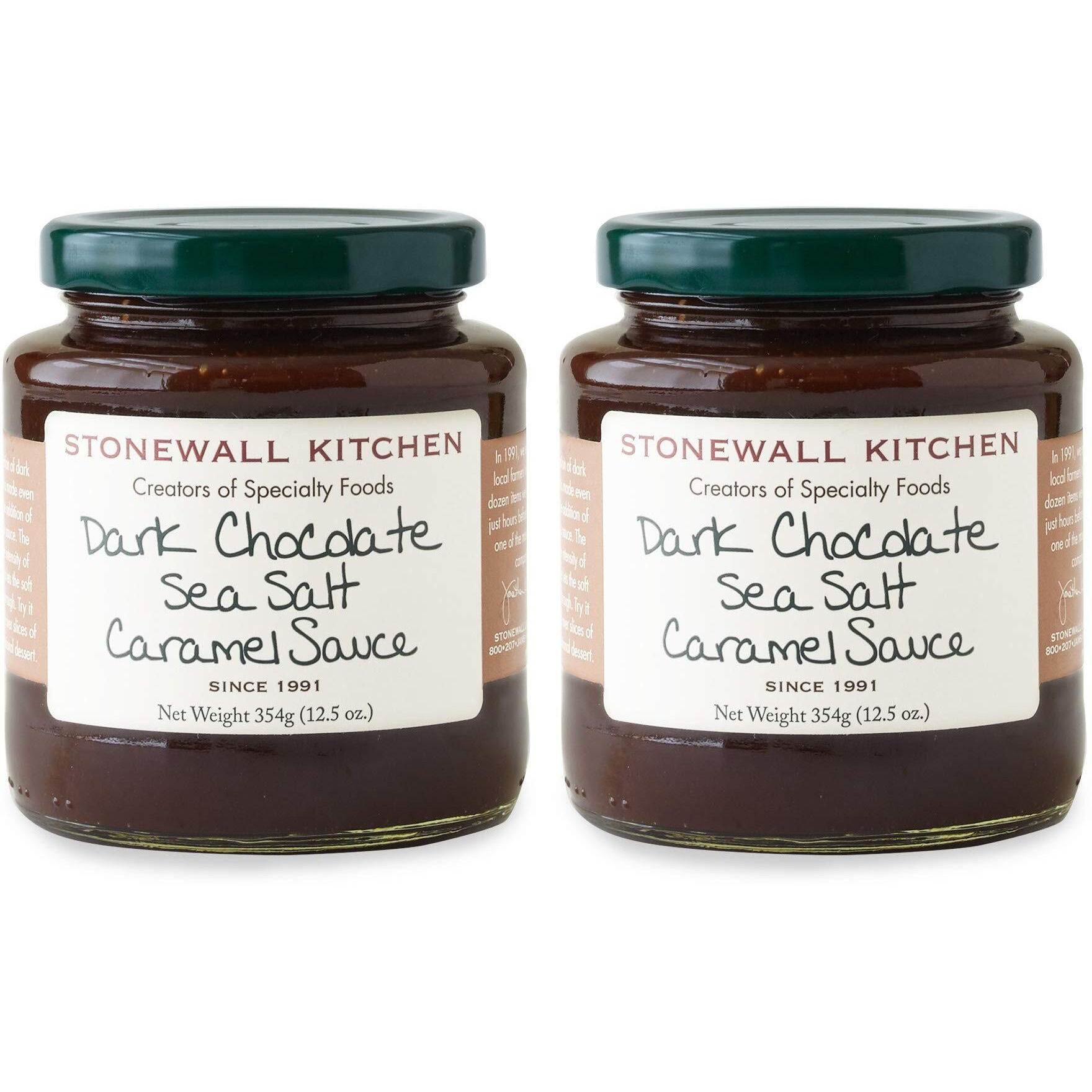 Stonewall Kitchen Dark Chocolate Sea Salt Caramel Sauce, 12.5 Ounces (Pack Of 2)