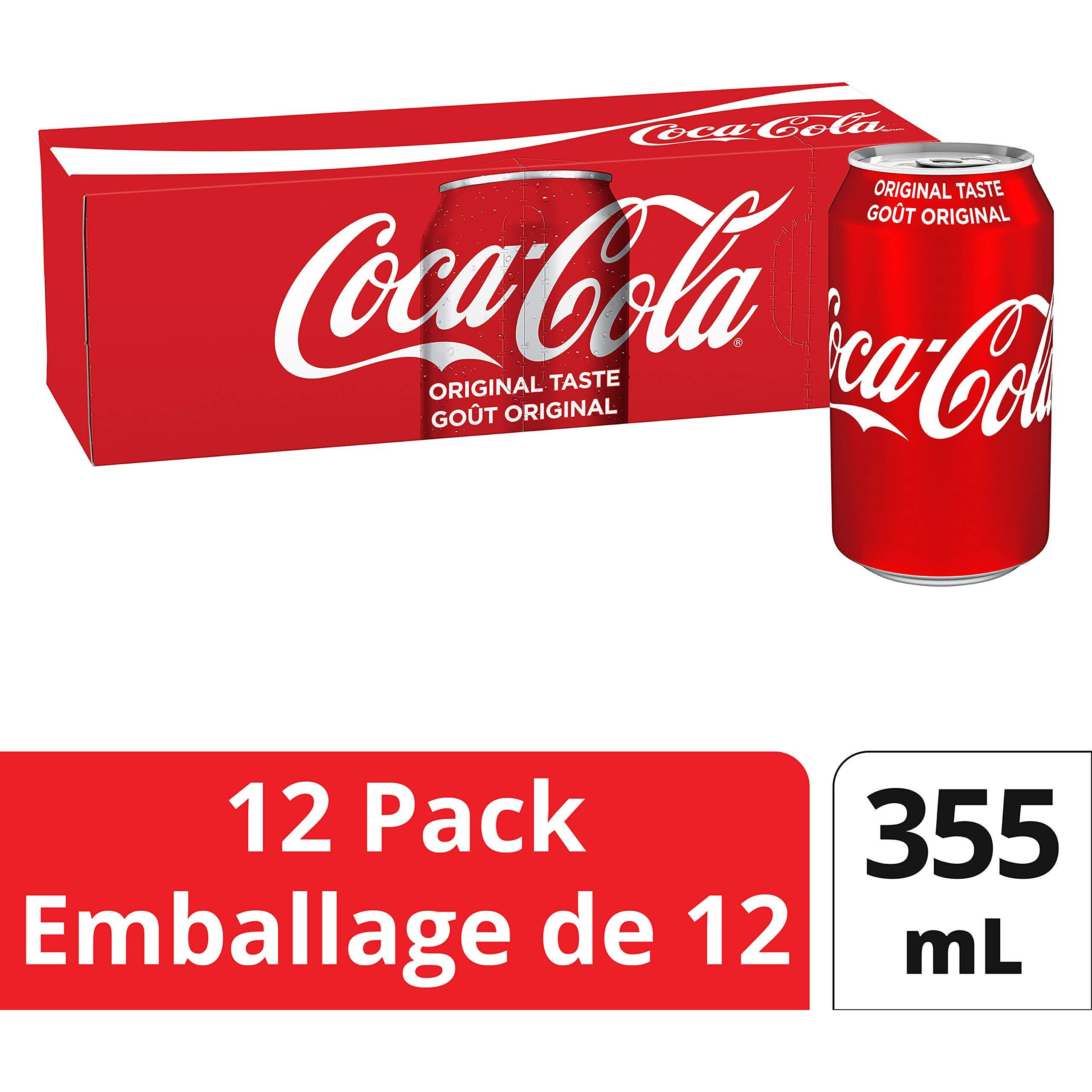 Coca-Cola Coke Classic 355Ml 12Pk, Soft Drinks - {Imported From Canada}