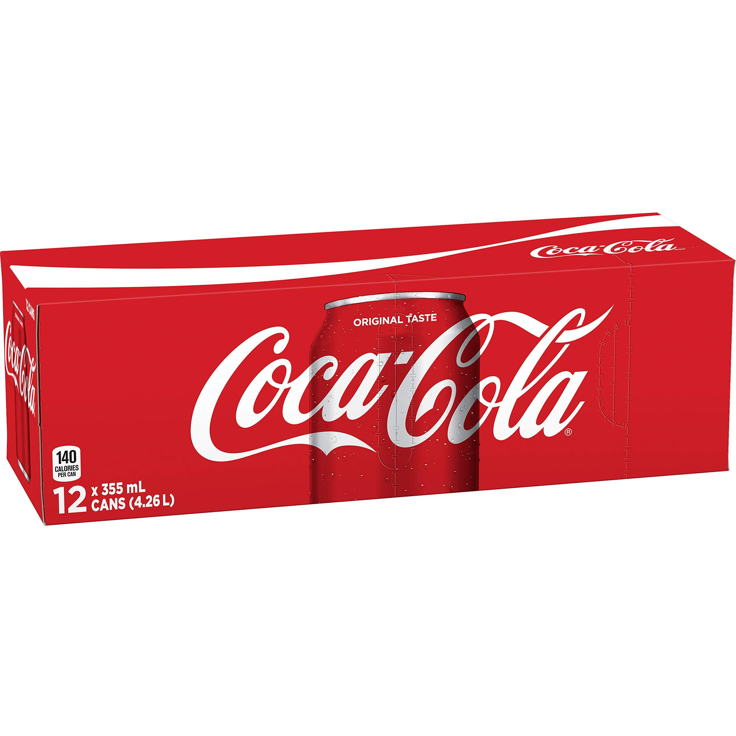 Coca-Cola Coke Classic 355Ml 12Pk, Soft Drinks - {Imported From Canada}