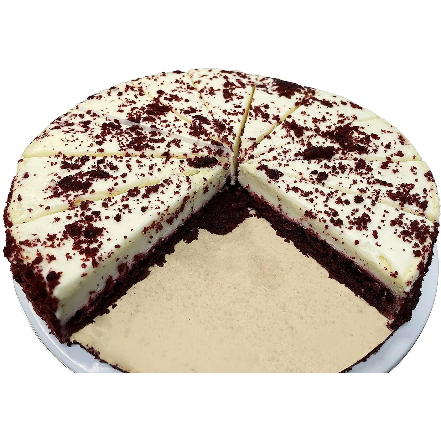 Andy Anand Luxurious 9"" Red Velvet Cheesecake - Freshly Baked With Real California Cream Cheese, No Preservatives, Exquisitely Rich & Velvety (2 Lbs)