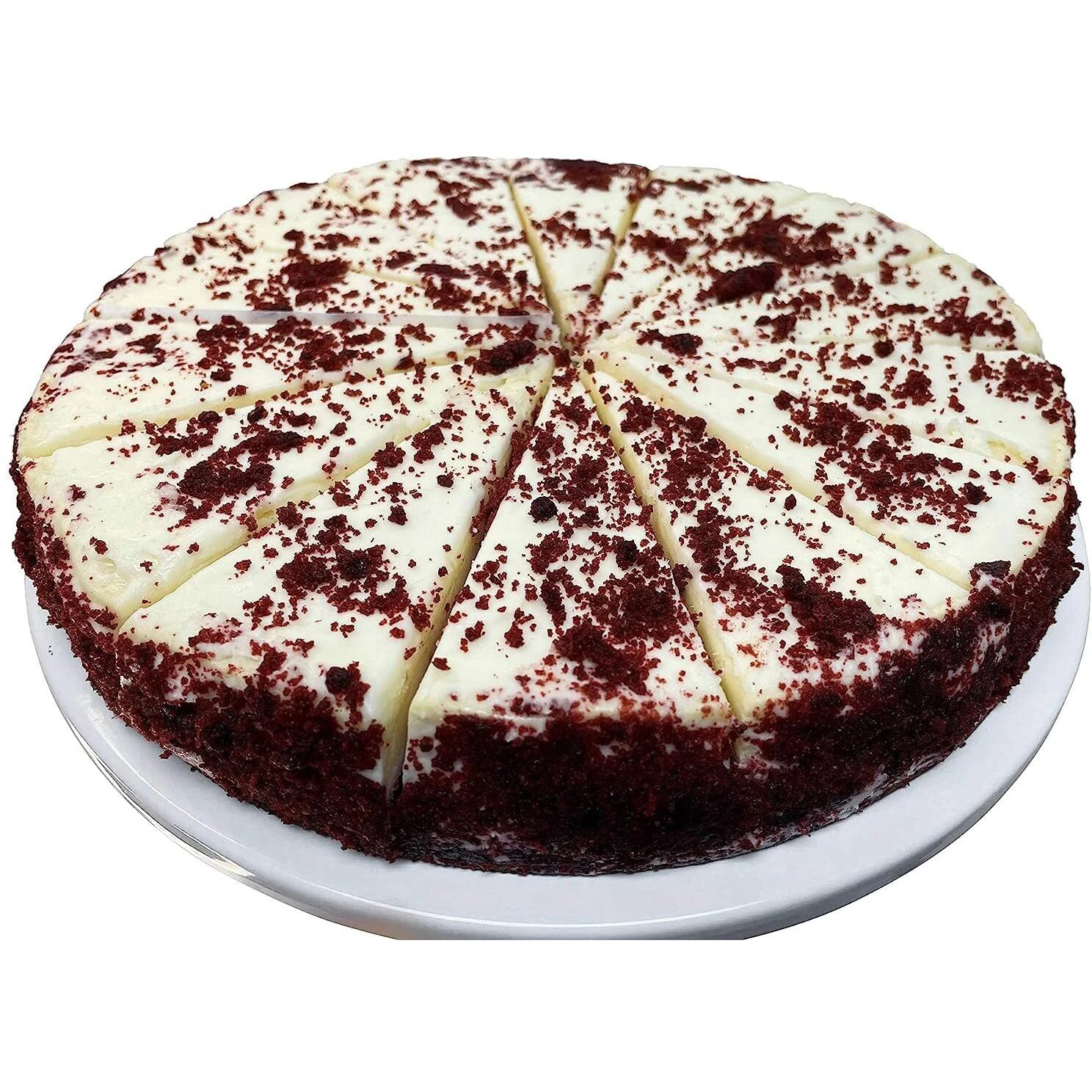 Andy Anand Luxurious 9"" Red Velvet Cheesecake - Freshly Baked With Real California Cream Cheese, No Preservatives, Exquisitely Rich & Velvety (2 Lbs)