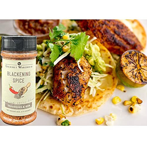 Gourmet Warehouse Blackening Spice Rub/Seasoning, 4 Ozs, 3 Pack - Gluten Free, No Msg, No Hfcs