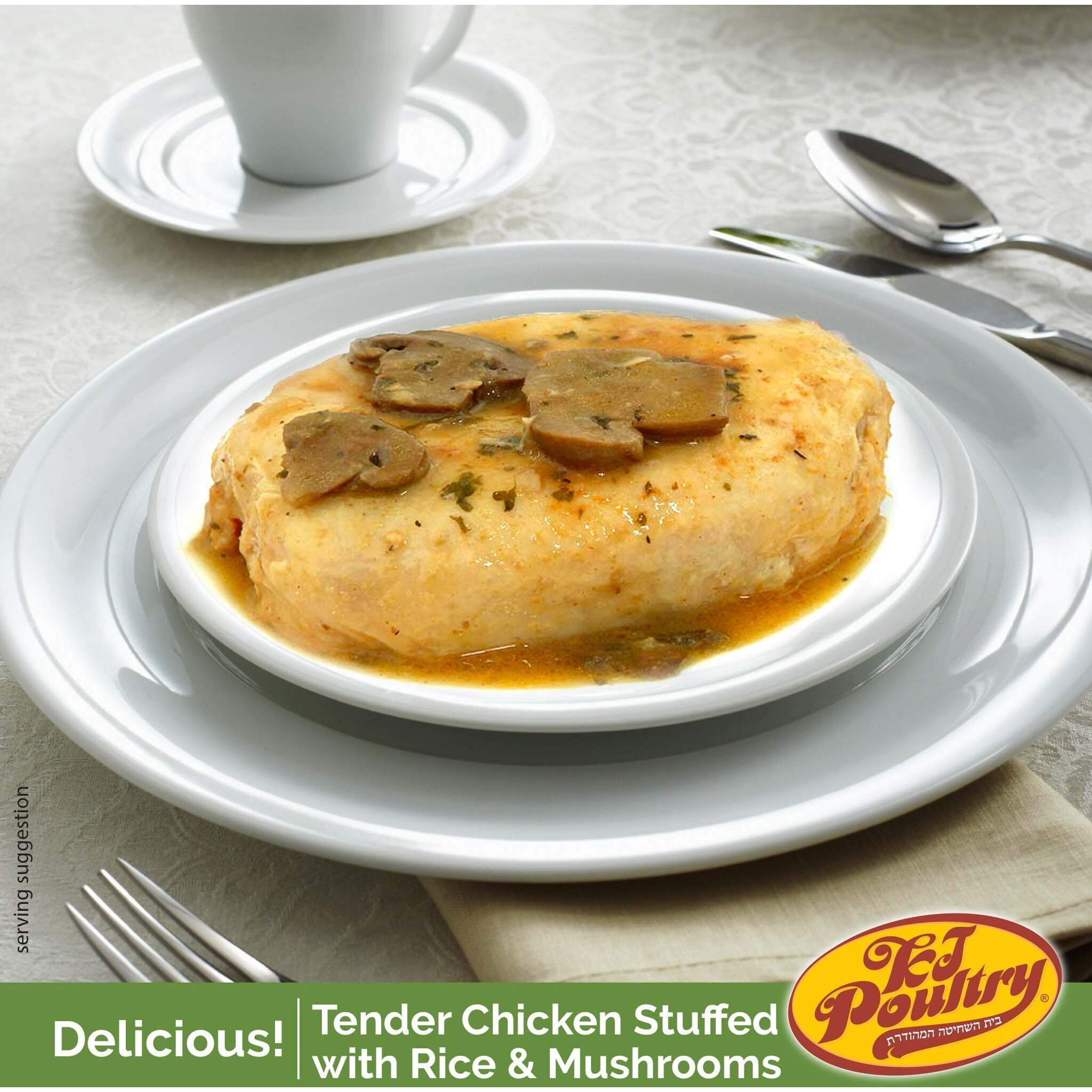 Kosher Stuffed Chicken Breast Rice, Mre Meat Meals Ready To Eat, Gluten Free (1 Pack) Prepared Entree Fully Cooked, Shelf Stable Microwave Dinner - Travel, Military, Camping, Emergency Survival Food