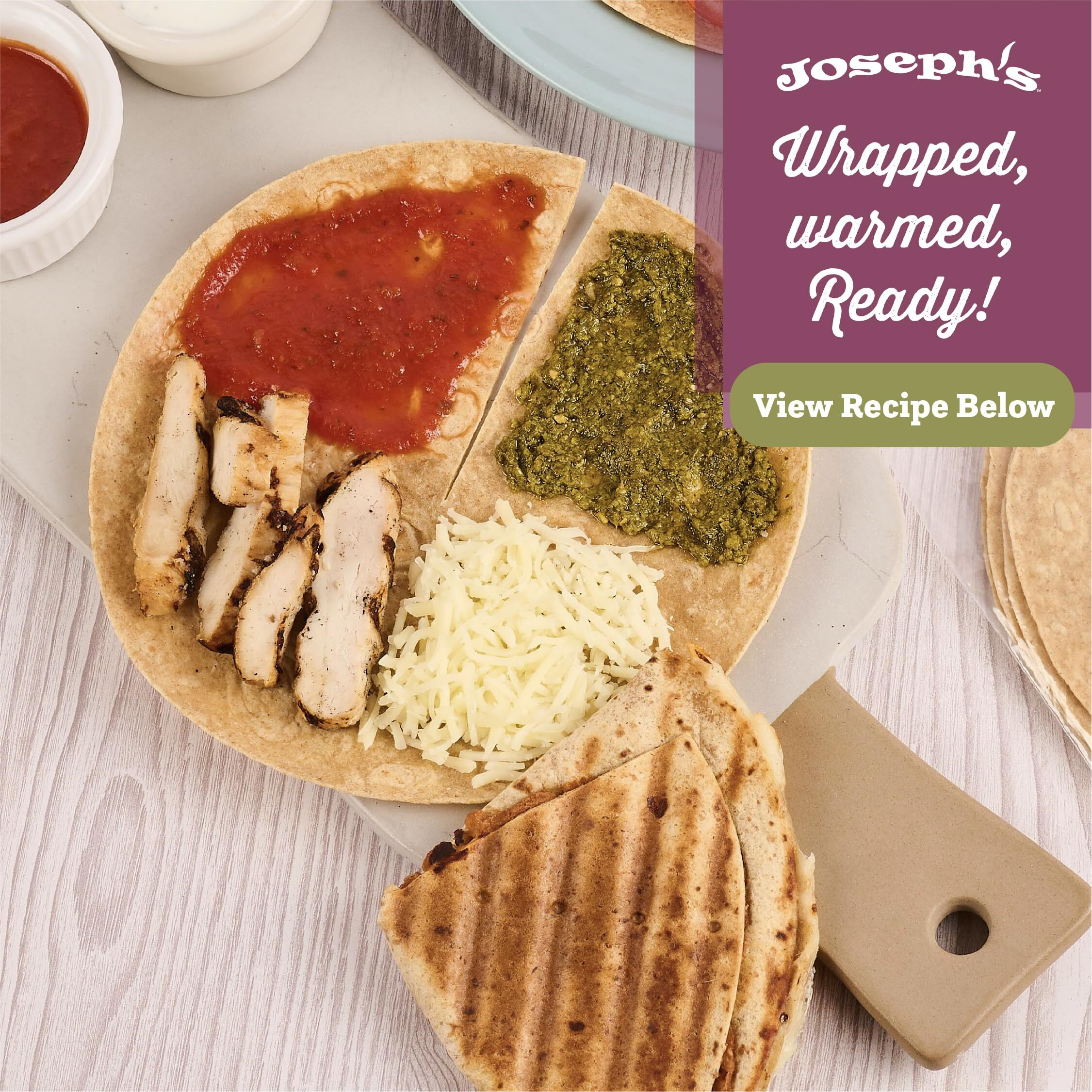 Joseph's Low Carb Wrap Value 6-Pack, Flax, Oat Bran And Whole Wheat, 8G Carbs Per Serving, Fresh Baked (6 Per Pack, 36 Wraps Total)