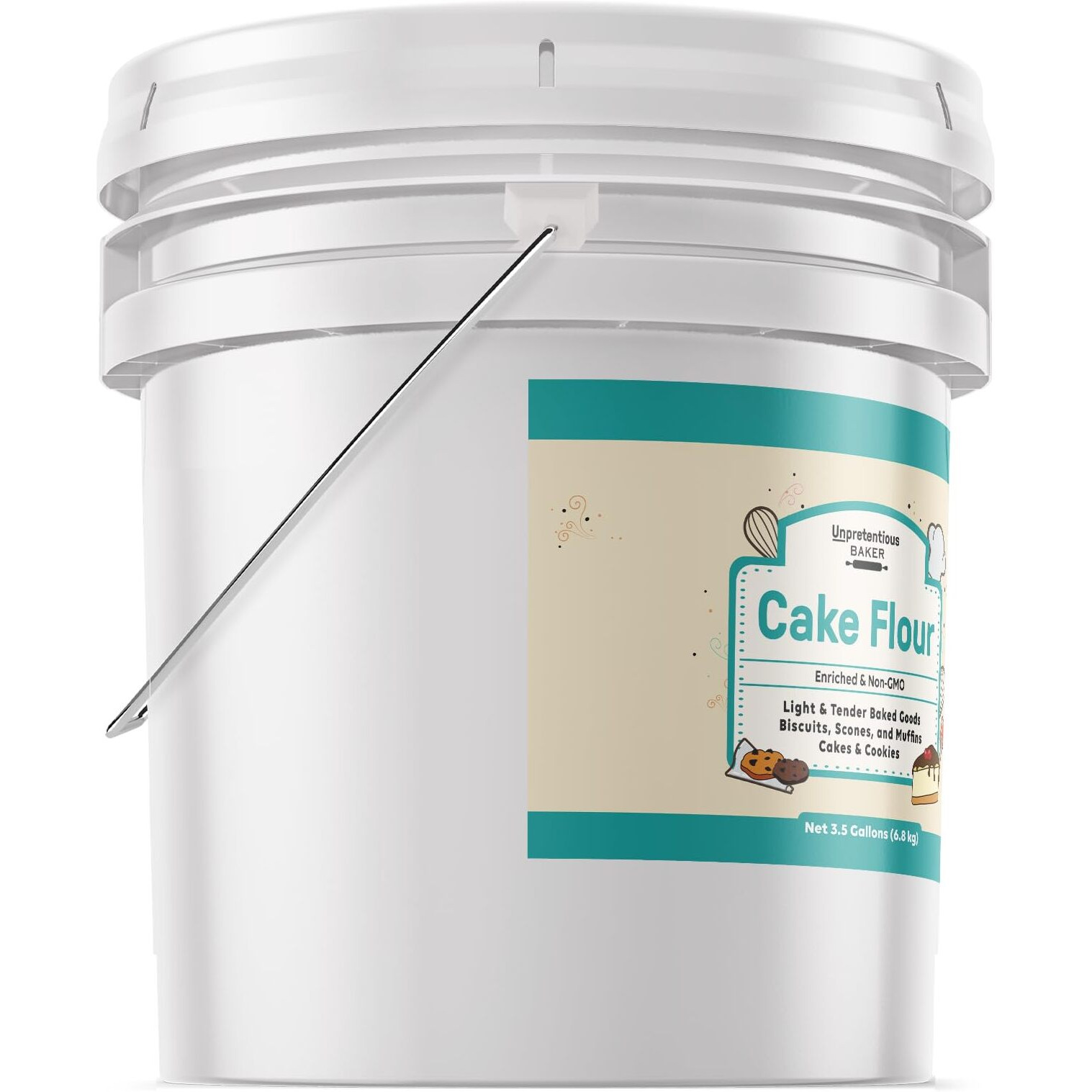 Unpretentious Cake Flour, 3.5 Gallons, Great For Cakes, Biscuits, Scones, Muffins