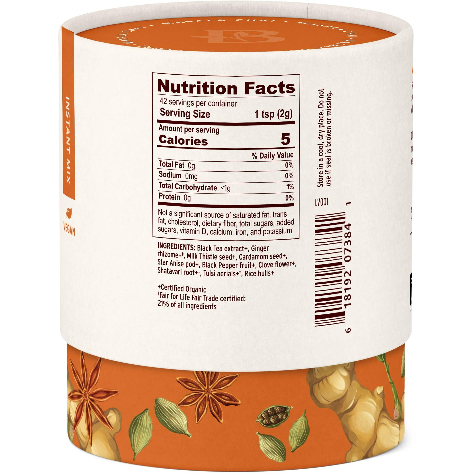 Banyan Botanicals Masala Chai - Organic Masala Chai Tea With Assam Black Tea And Adaptogenic Herbs - Moderately Caffeinated Tea For Balanced Energy - 3 Oz, 42 Servings - Fair For Life, Non-Gmo, Vegan