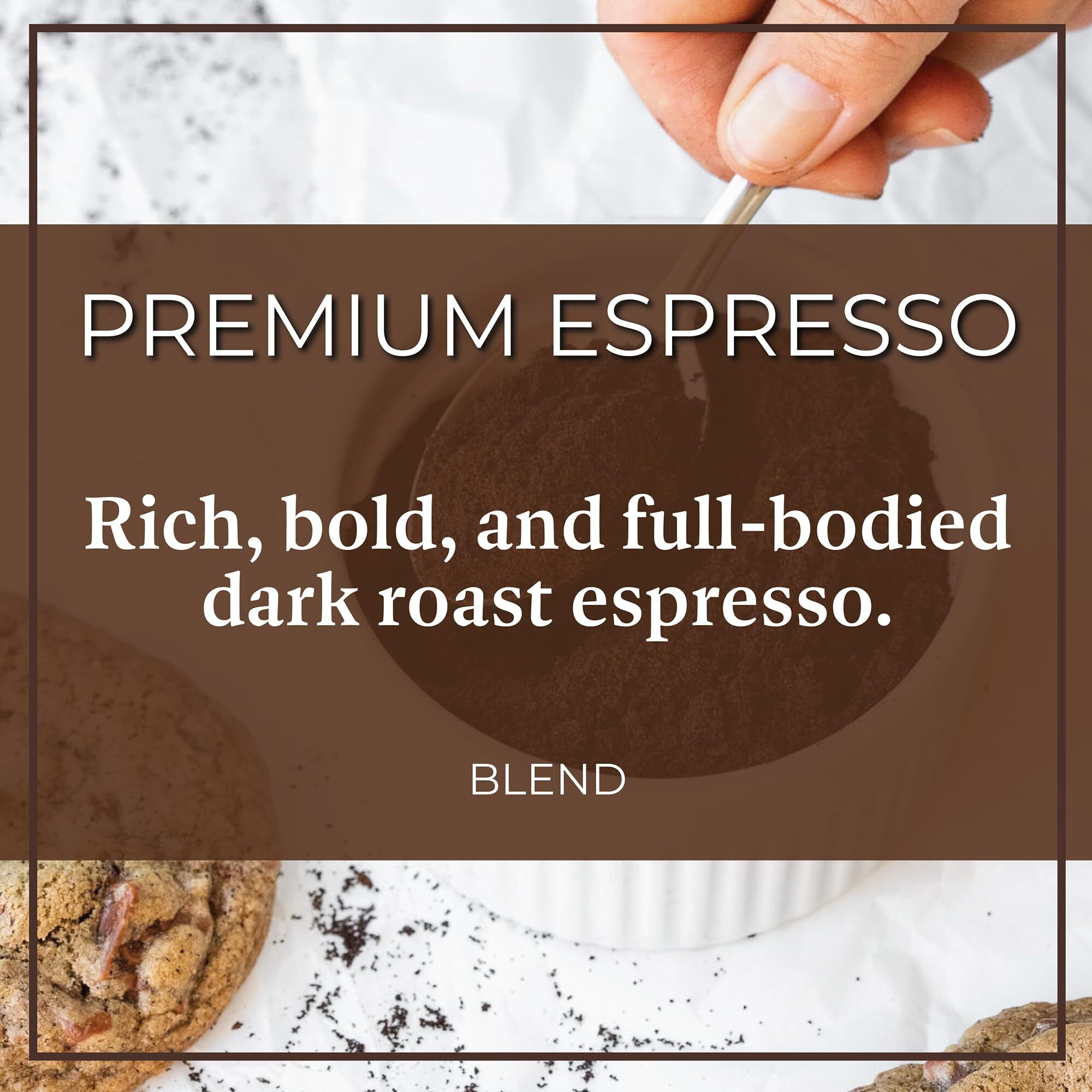 The Bean Organic Coffee Company Premium Espresso, Dark Roast, Whole Bean Coffee, 16-Ounce Bag