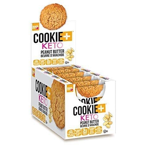 Bake City Cookie Plus Keto | 1Oz Peanut Butter Cookies (12 Pack), Gluten Free, 0G Sugar, Only 1.5G Net Carbs, Good Fats, 5G Protein, Kosher, No Artificial Flavors