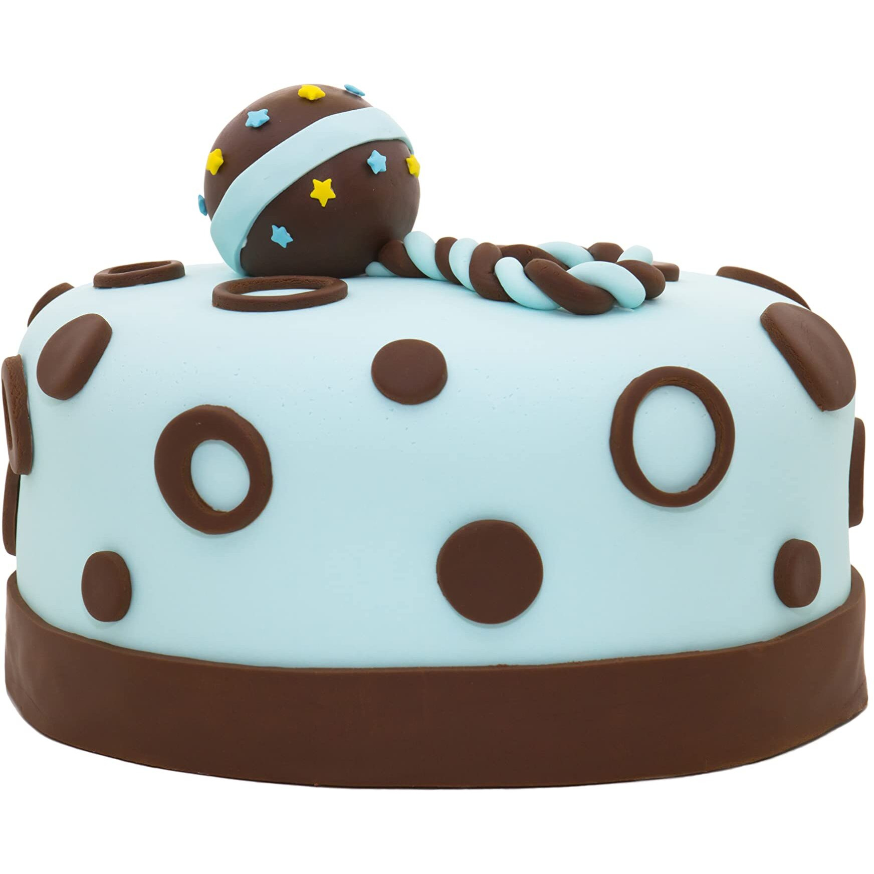 Bakerpan Premium Rolled Brown Fondant For Cake Decorating - 1 Pound, Chocolate Flavor (Made In Usa)