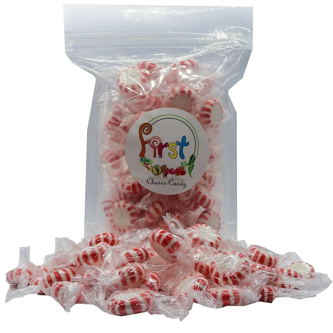 Firstchoicecandy Starlight Mint Hard Candy Disc (5 Pound (Pack Of 1), Red Peppermint)