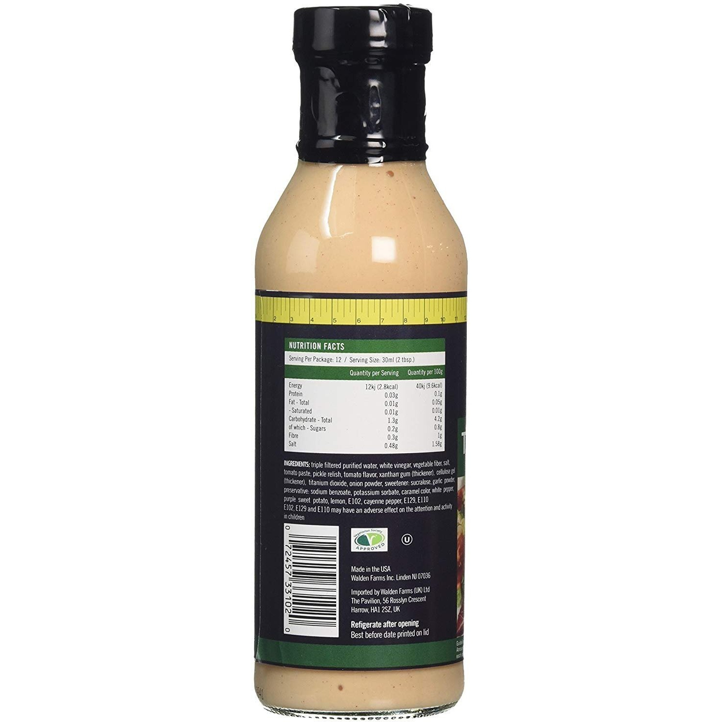 Walden Farms Sugar Free Thousand Island Dressing, 12 Fl Oz (Pack Of 6)