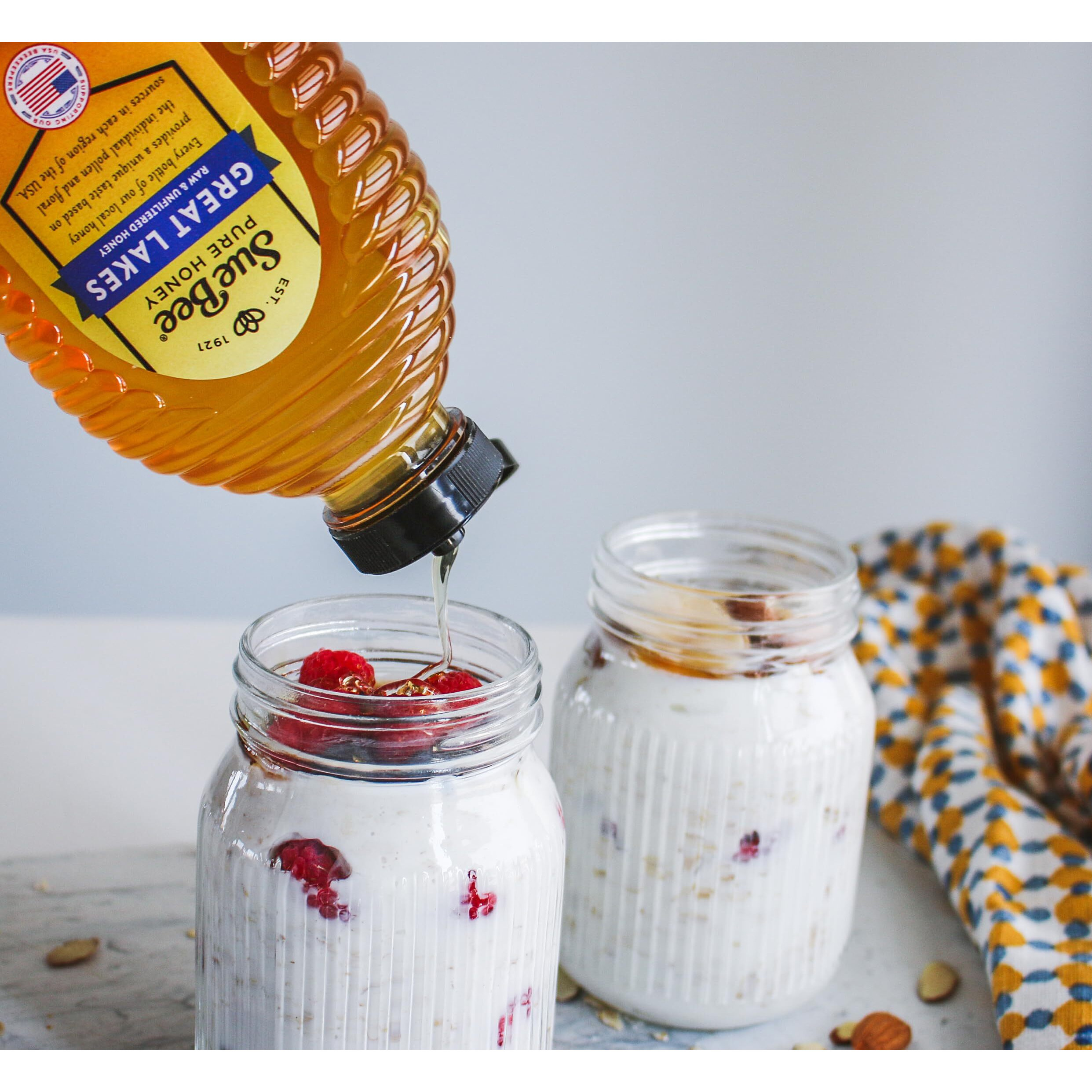 Sue Bee Honey Regional Great Lakes Usa Honey, Strained, Unfiltered Beekeeper-Owned Co-Op Honey, 24-Ounce