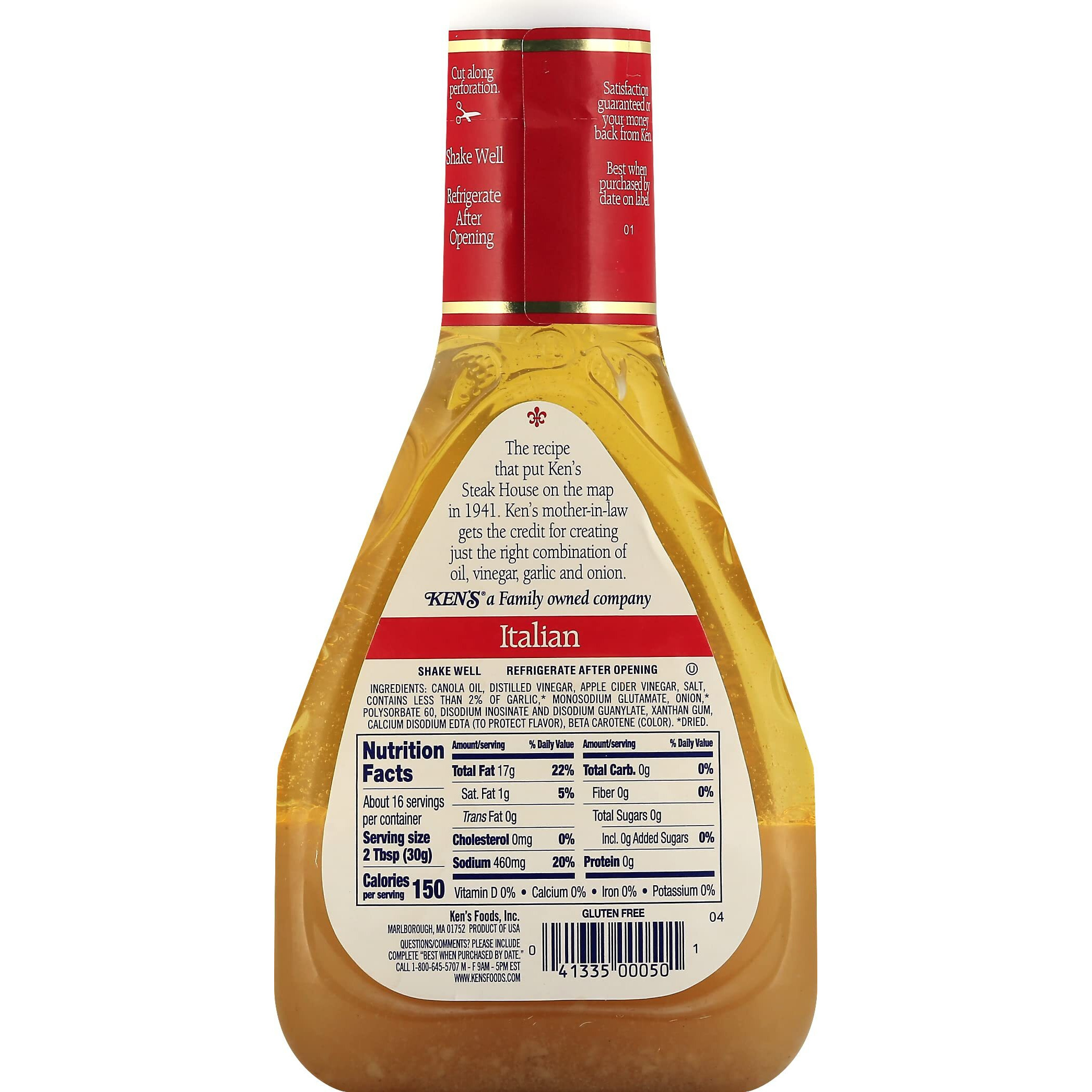 Ken's Steak House Italian Dressing & Marinade 16 Fl Oz (Pack Of 6)