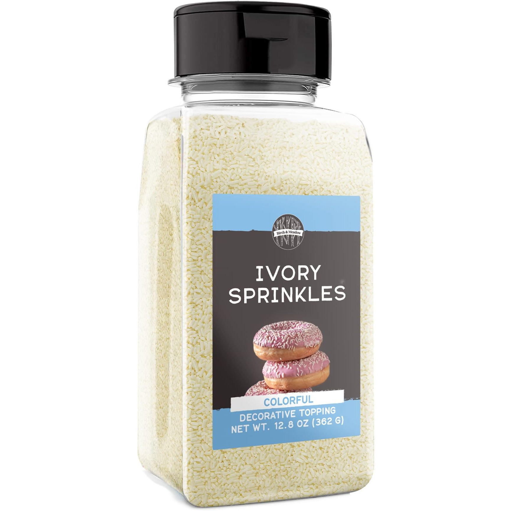Birch & Meadow Ivory Sprinkles, 12.8 Oz, Fun & Decorative Topping